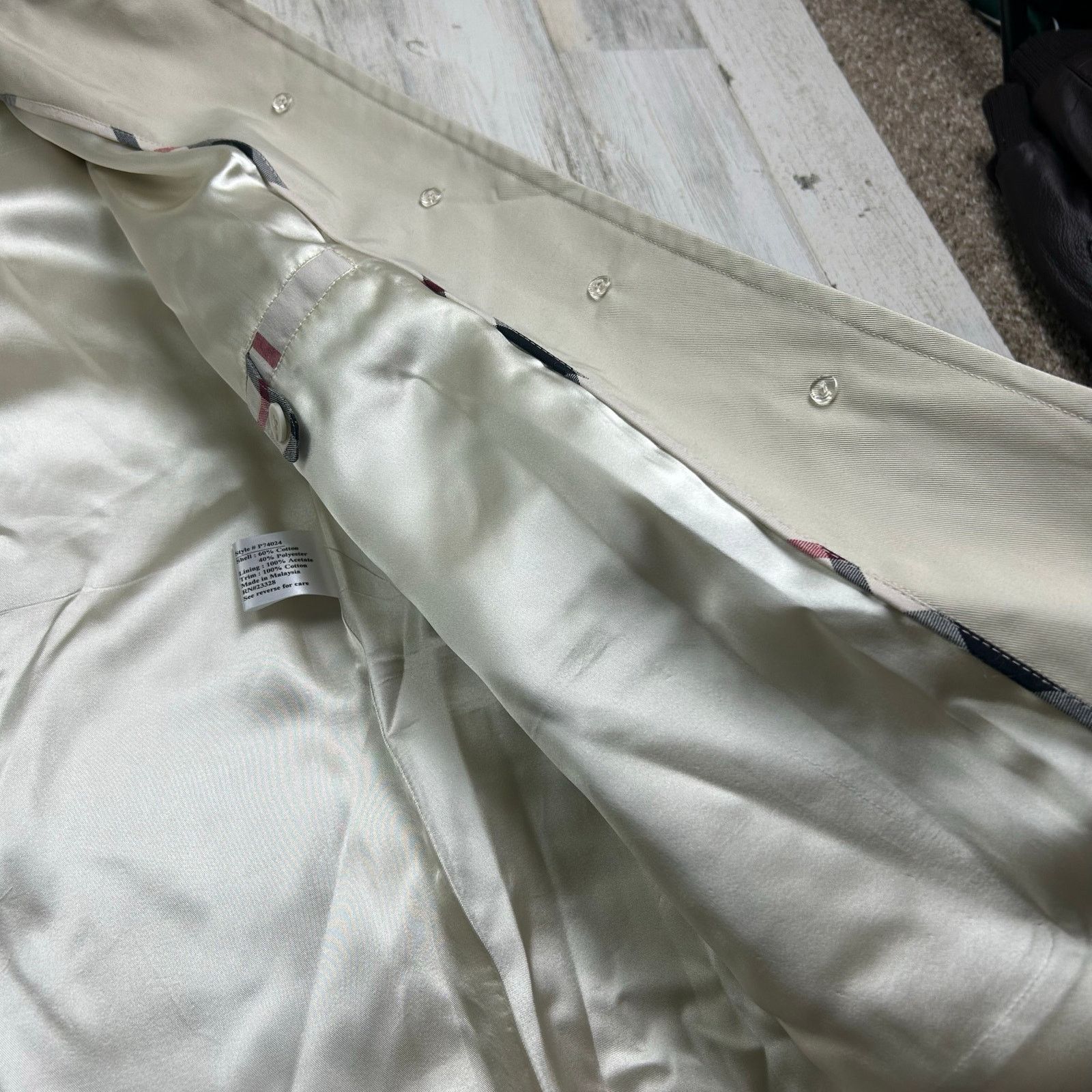 Pendleton × Vintage Pendleton Women's Trench Rain Jacket Size XS Coat Tan P74024 Size XS / US 0-2 / IT 36-38 - 5 Thumbnail