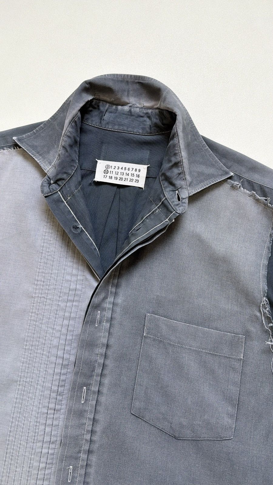 Maison Margiela S/S 04 ⓪ ① ⓪ Thrashed Artisanal Reworked Shirt Size US M / EU 48-50 / 2 - 11 Thumbnail