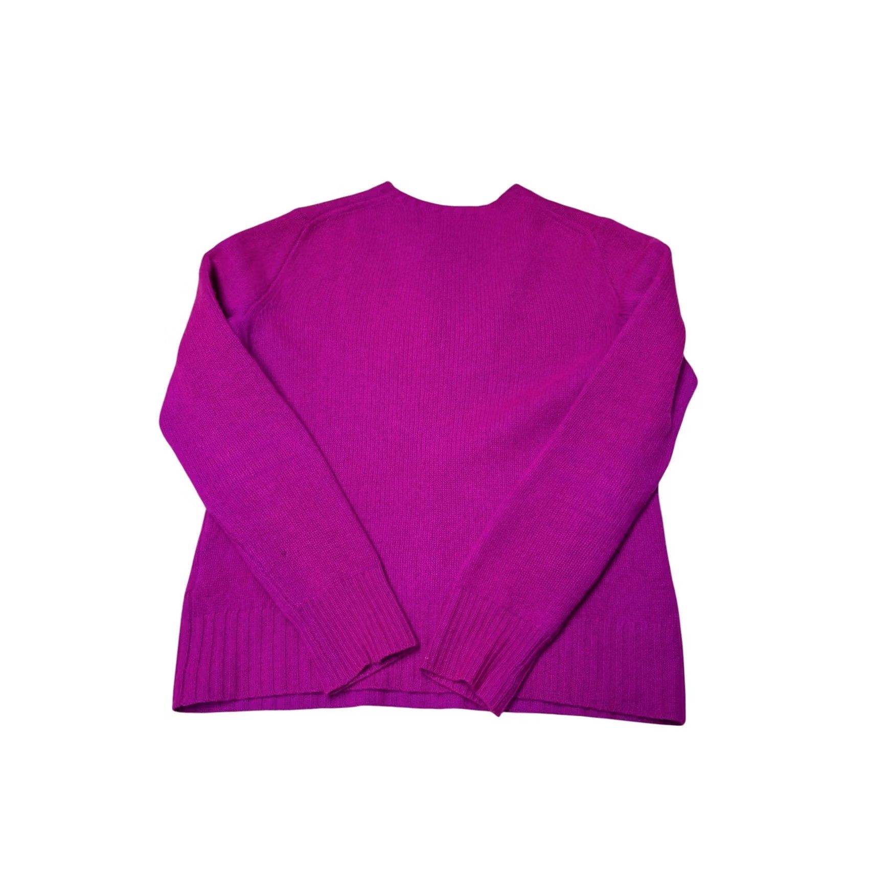 Polo Ralph Lauren Polo Ralph Lauren Sweater Womens S Pink Magenta Wool Cashmere Crewneck Size S / US 4 / IT 40 - 4 Thumbnail