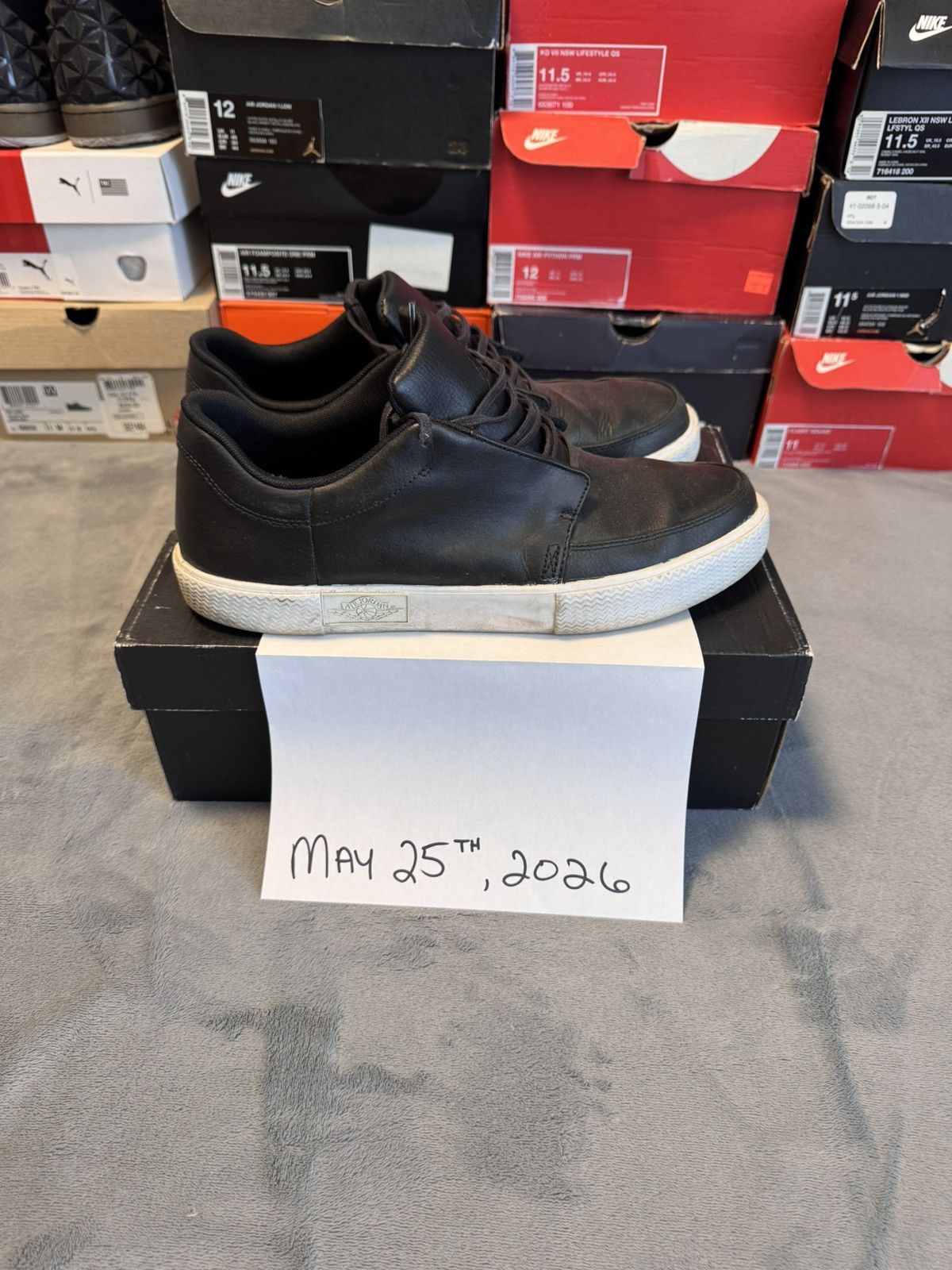 Nike JORDAN V.5 GROWN LOW ‘Black’ Size US 11.5 / EU 44-45 - 2 Thumbnail