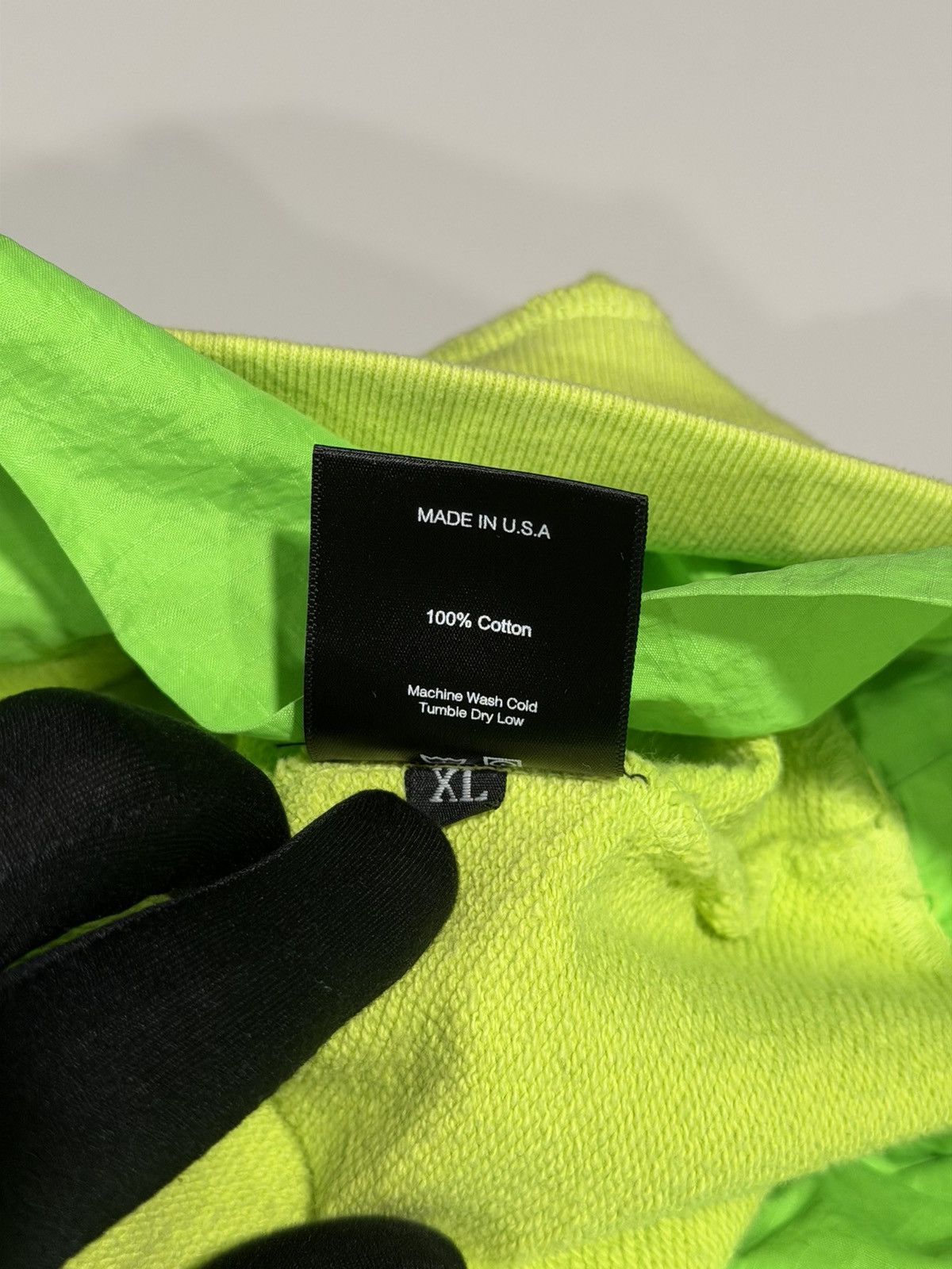 Rhude Rhude Neon Green Layered 2 in 1 Hoodie XL BNWT Size US XL / EU 56 / 4 - 9 Thumbnail