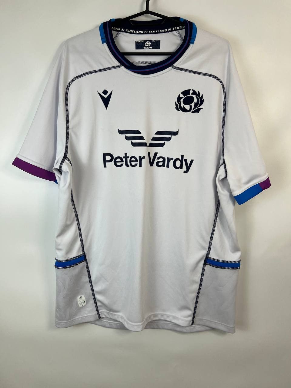 Other SCOTLAND 2022 2023 RUGBY AWAY SHIRT MACRON PETER VARDY XXL Size US XXL / EU 58 / 5 - 1 Thumbnail