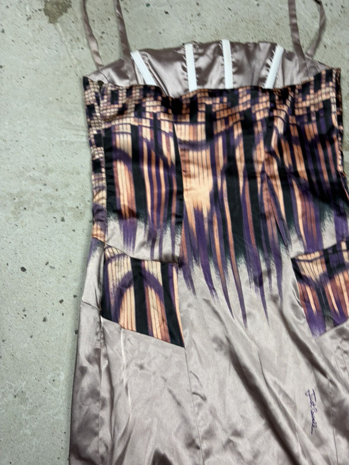 Just Cavalli Vintage Just Cavalli Roberto Corset Champagne Dress Size M / US 6-8 / IT 42-44 - 18 Thumbnail