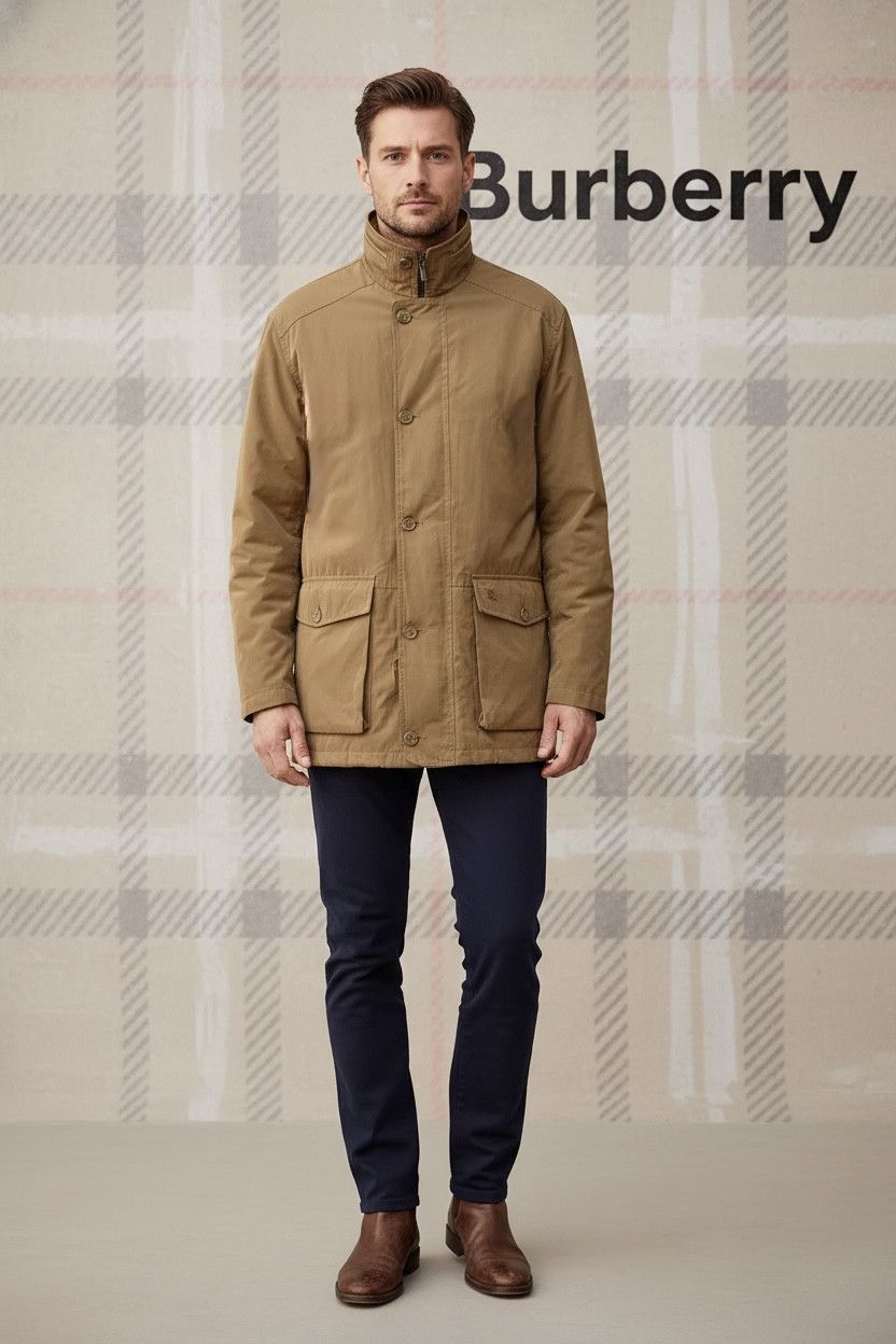Burberry 🔥 parka light jacket Burberry novacheck camel size L Size US L / EU 52-54 / 3 - 2 Thumbnail