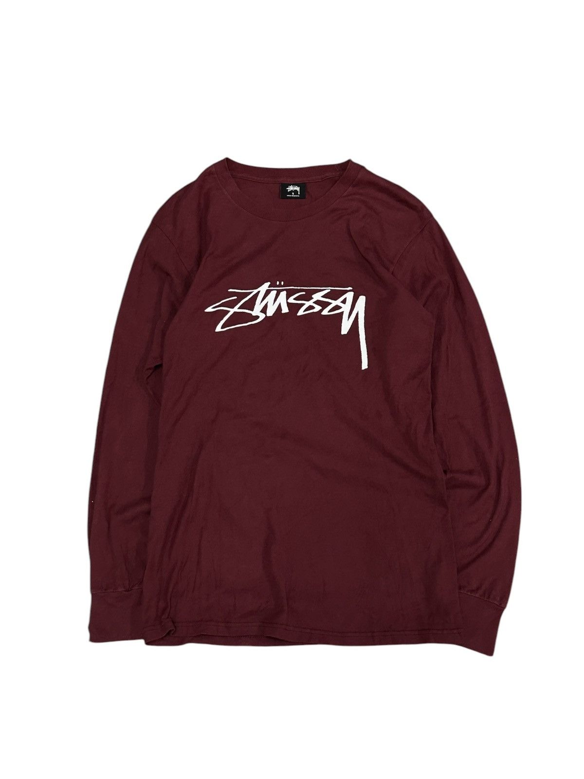 Stussy Stussy Smooth Stock L/S Shirt Burgundy Size US S / EU 44-46 / 1 - 4 Thumbnail