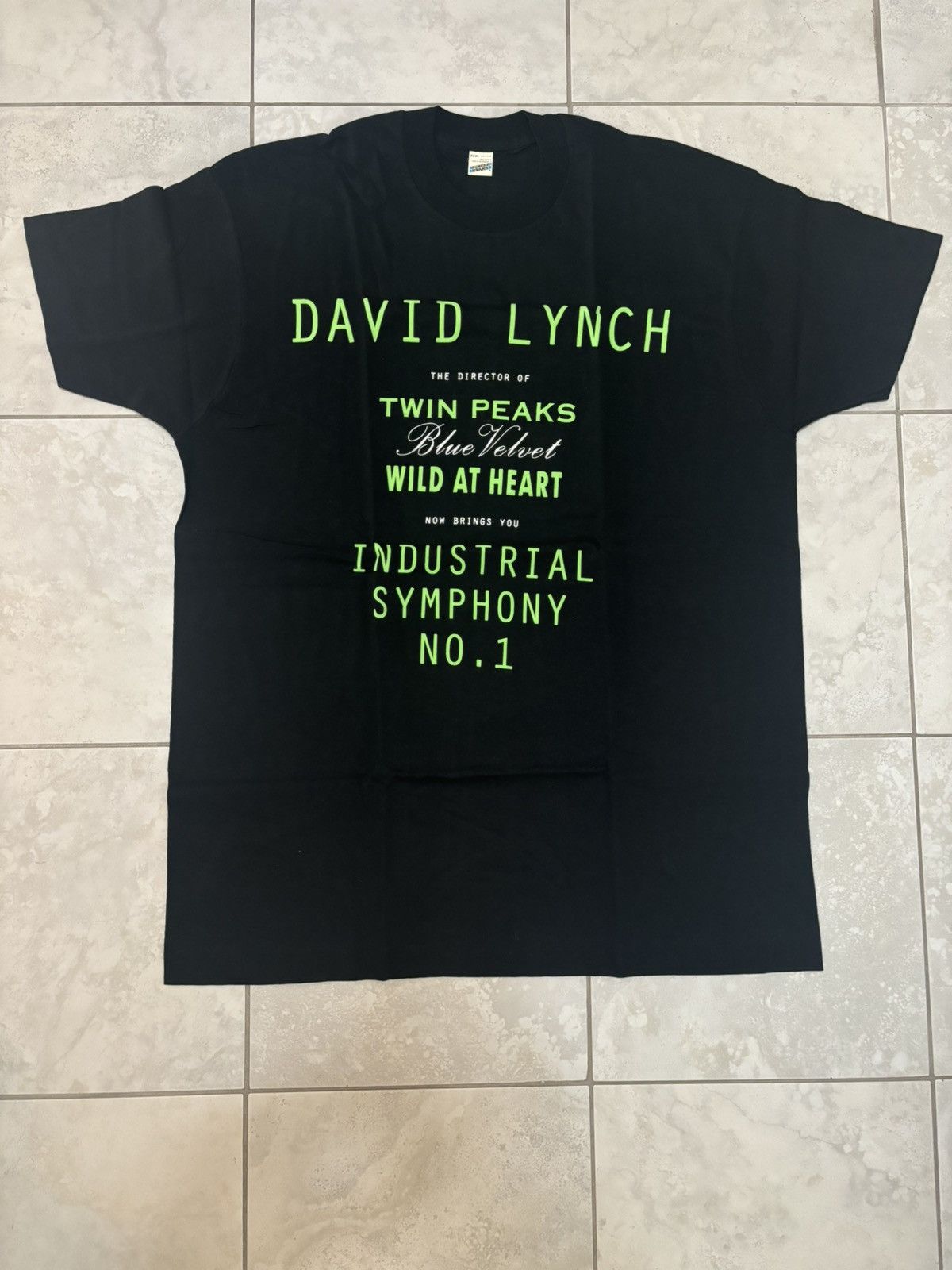 Rare Vintage David Lynch Industrial Symphony Twin Peaks Tee