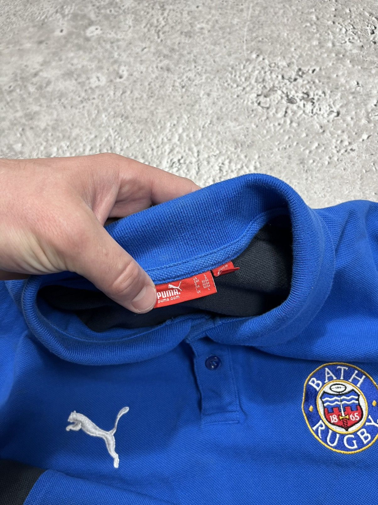 Puma Puma Bath Rugby Polo Shirt Blue Men Size L Sports Jersey Tee Size US L / EU 52-54 / 3 - 8 Thumbnail