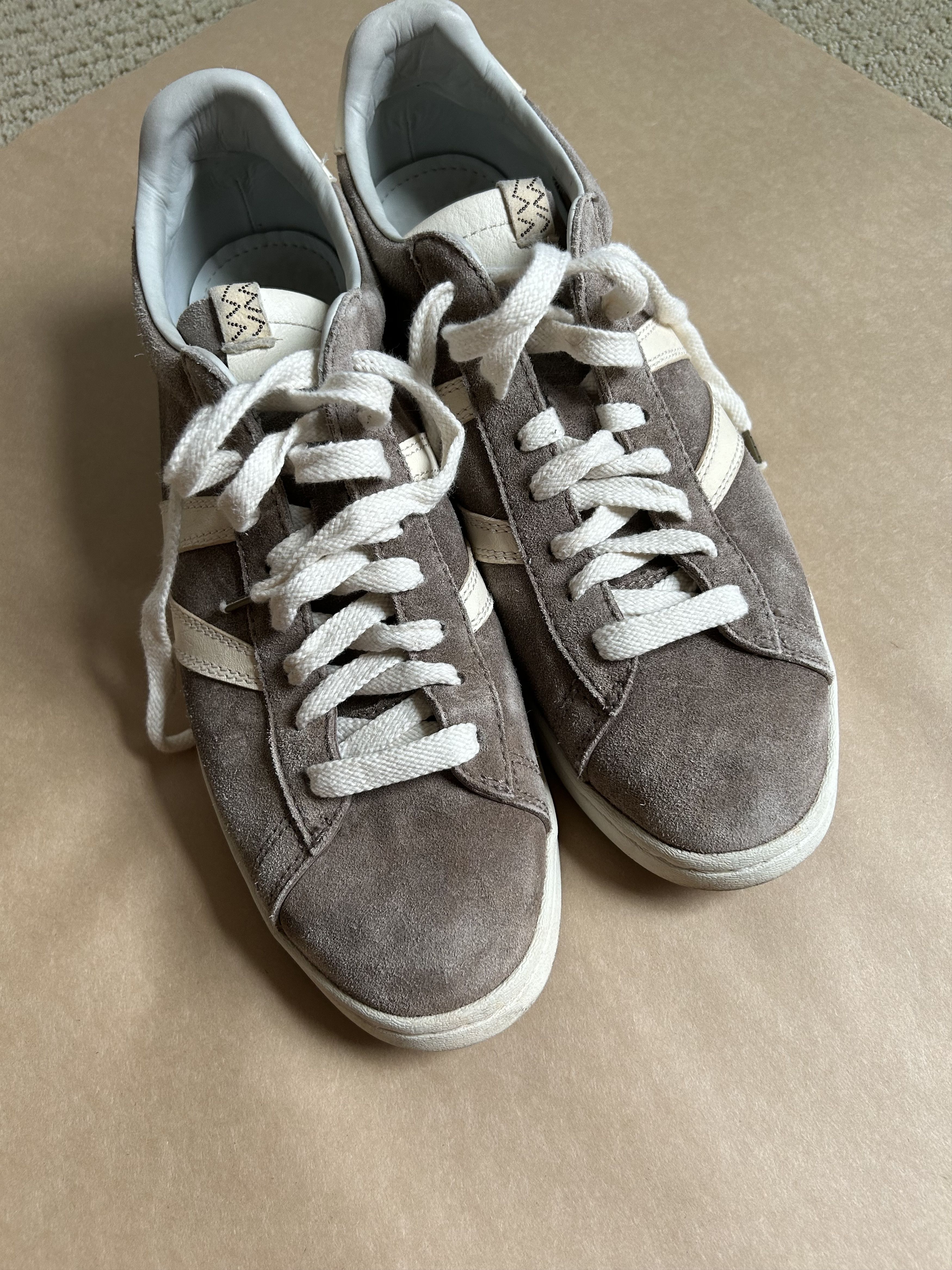 image of Visvim Corda Folk Shoes in Grey, Men's (Size 12)