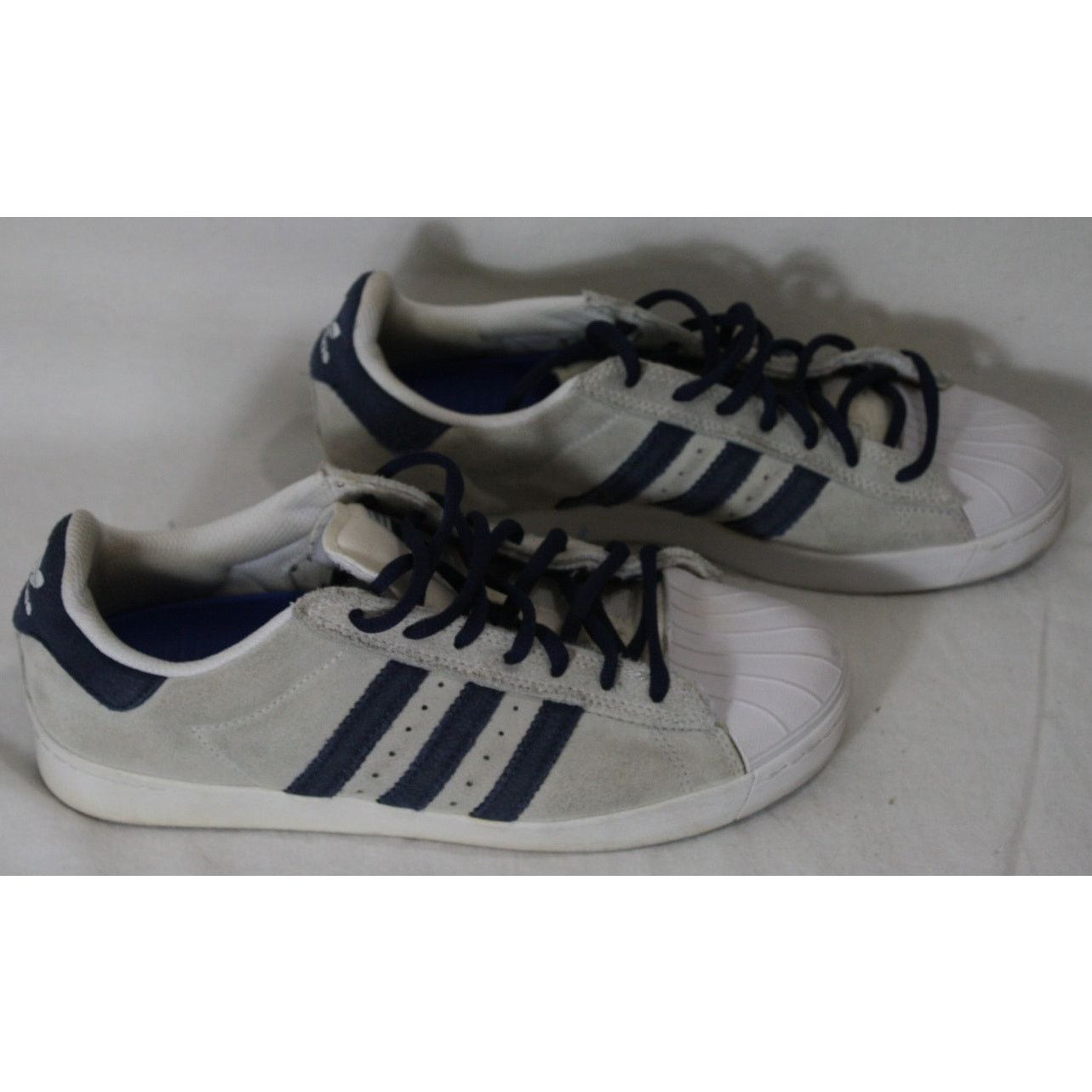 Adidas Adidas Skateboarding Superstar Gray Navy Shell Toe Shoe Size US 6.5 / EU 39-40 - 4 Thumbnail