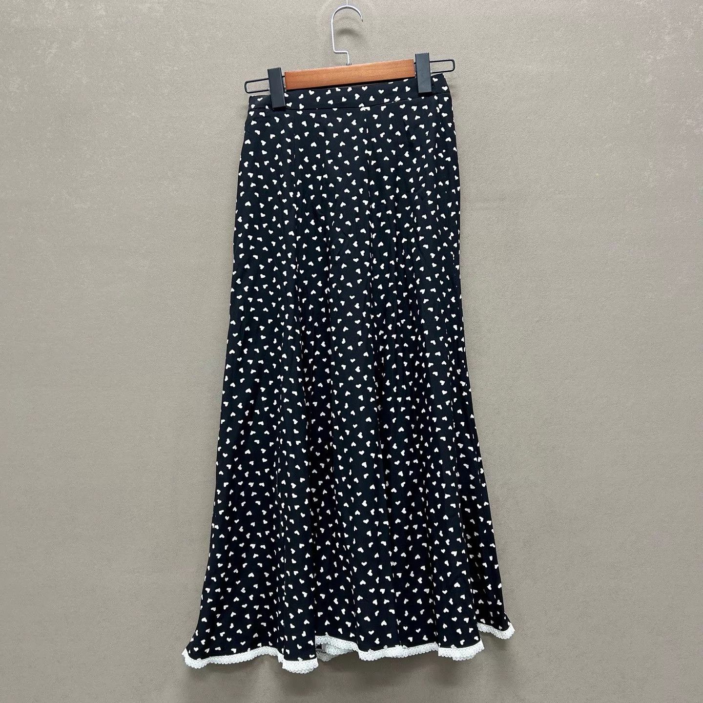 Miu Miu MIU MIU Heart Lace Mermaid Black Skirt 38 99 New Size 25" / US 0 / IT 36 - 2 Thumbnail