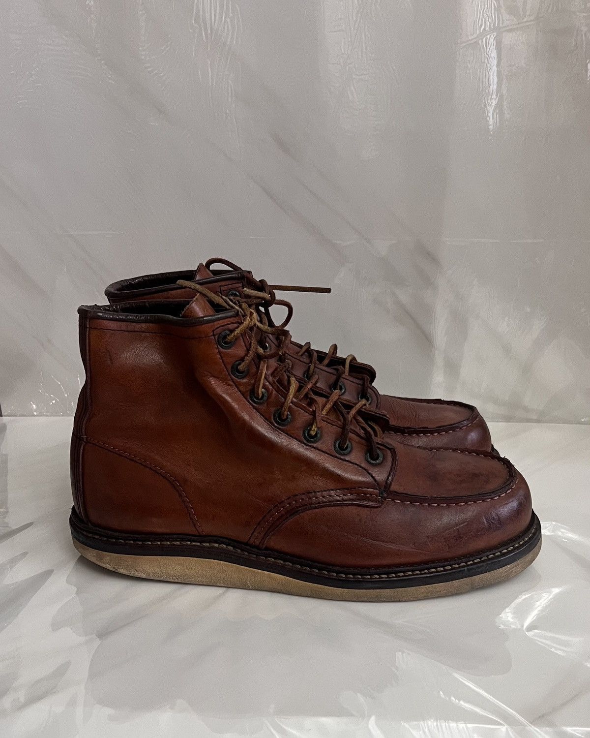 Red Wing Red wing #1907 classic moc toe brown leather boot size 9 D Size US 9 / EU 42 - 4 Thumbnail