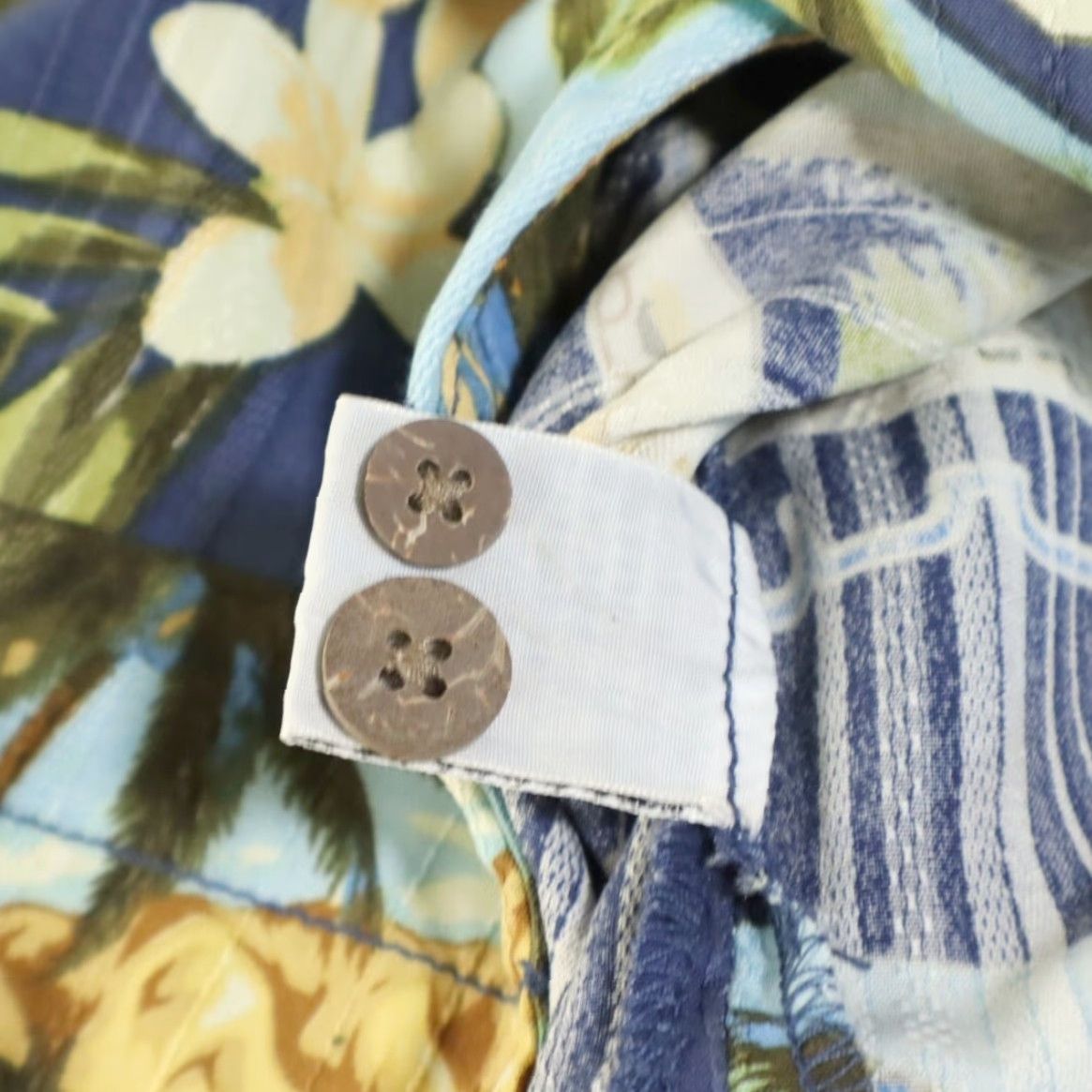 Tommy Bahama Tommy Bahama Palm Hot Springs Camp Silk All Over Print Button Up Shirt Blue Men's M Size US M / EU 48-50 / 2 - 7 Thumbnail