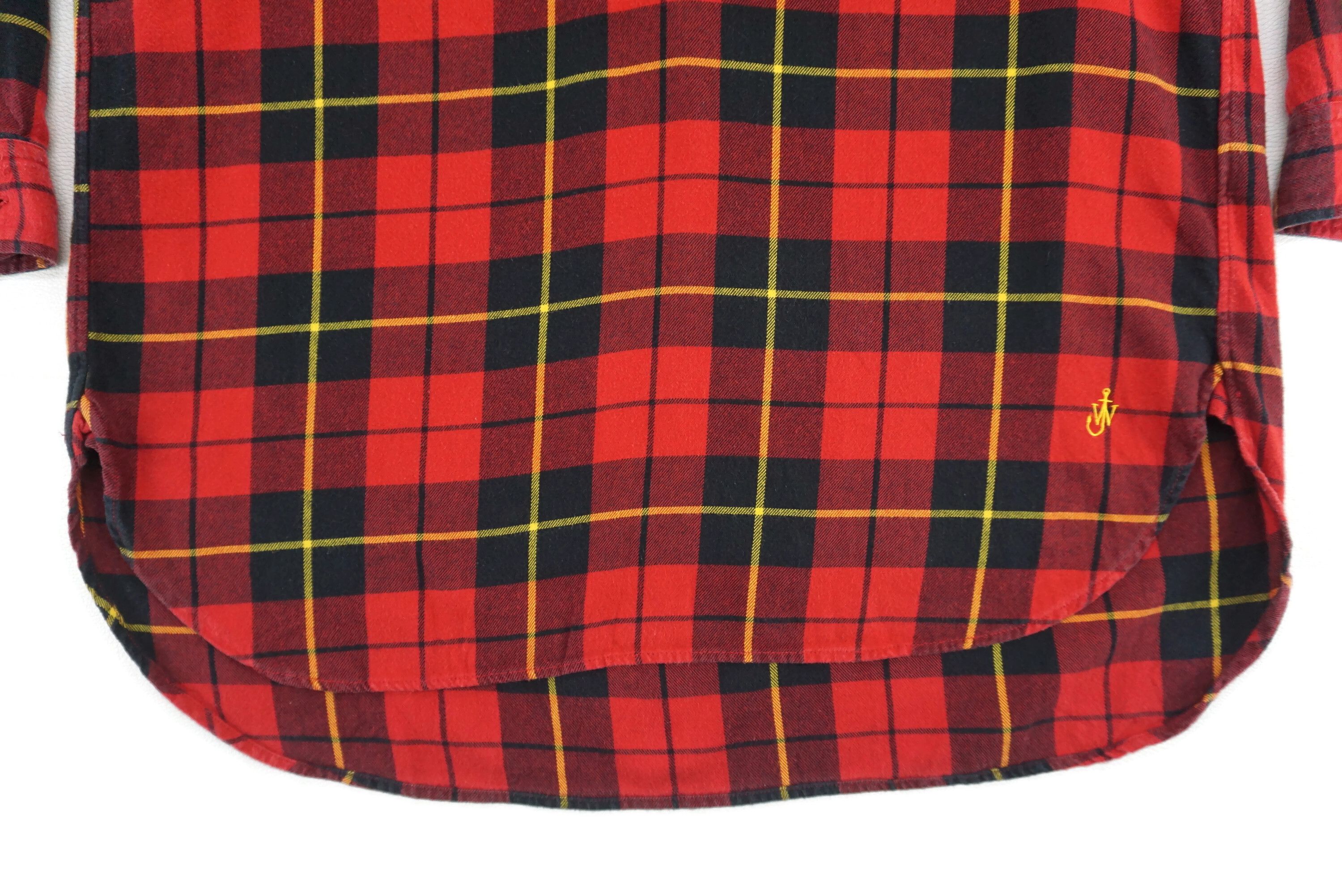 JW Anderson × Uniqlo J.W. Anderson Throwshirt Plaid Tartan Pullover Shirt Size L / US 10 / IT 46 - 5 Thumbnail