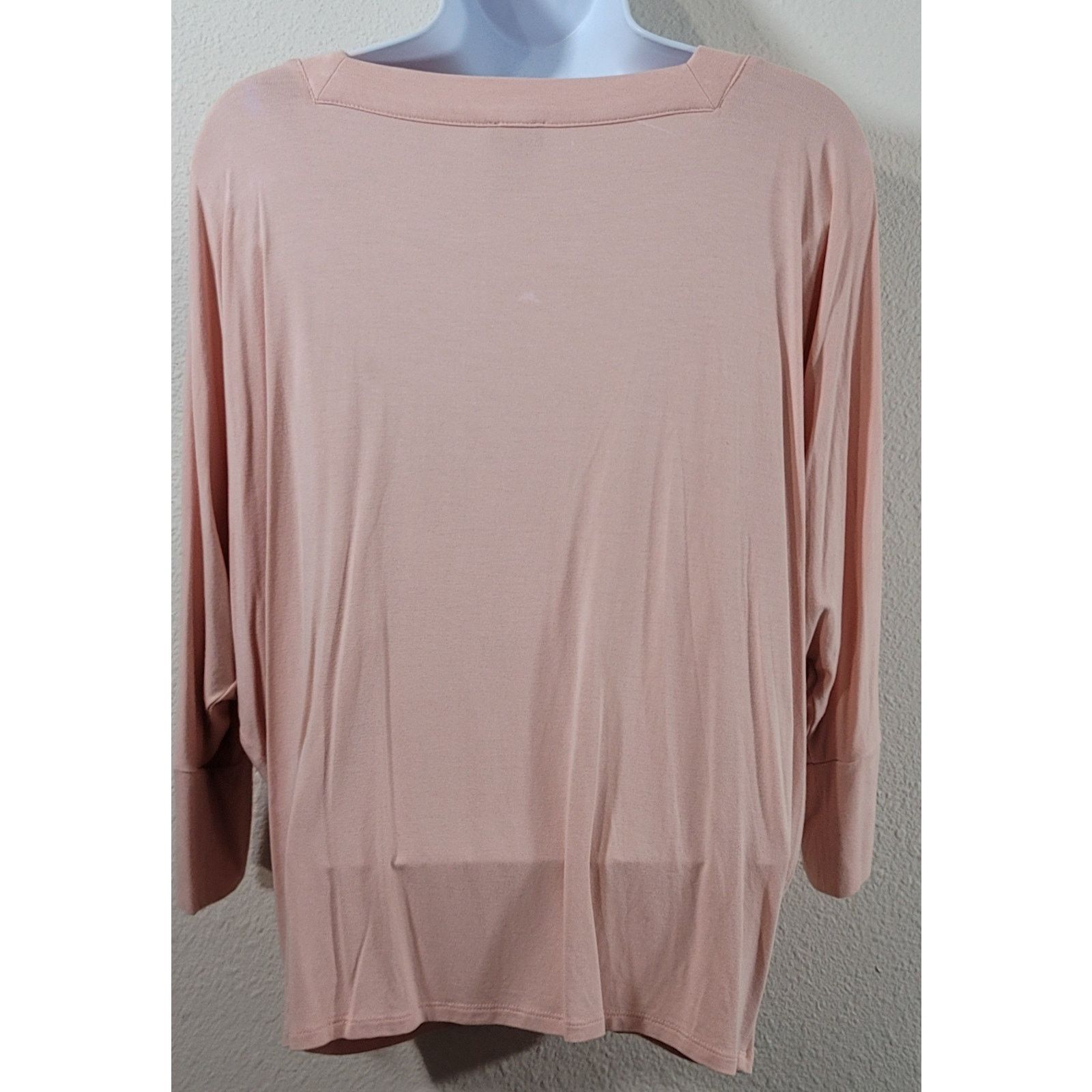 Chicos Chico's Pink Salmon Square Neck Dolman Sleeve Top 1 Medium Size M / US 6-8 / IT 42-44 - 4 Thumbnail