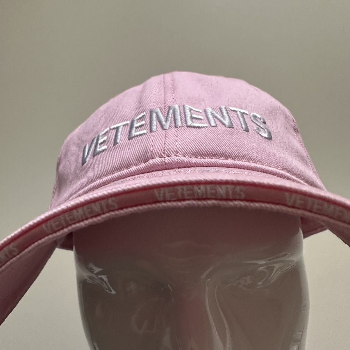 Vetements Vetements Iconic Logo Cap Baby Pink Size ONE SIZE - 2 Thumbnail