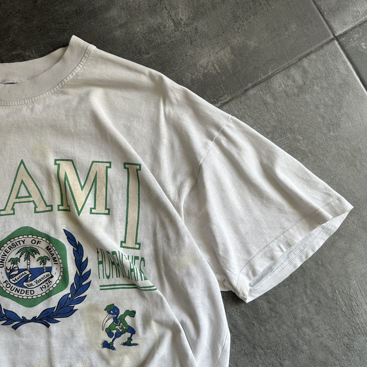Designer × Vintage Vintage Miami Hurricanes T-shirts University Of Miami Y2K Size US XL / EU 56 / 4 - 4 Thumbnail