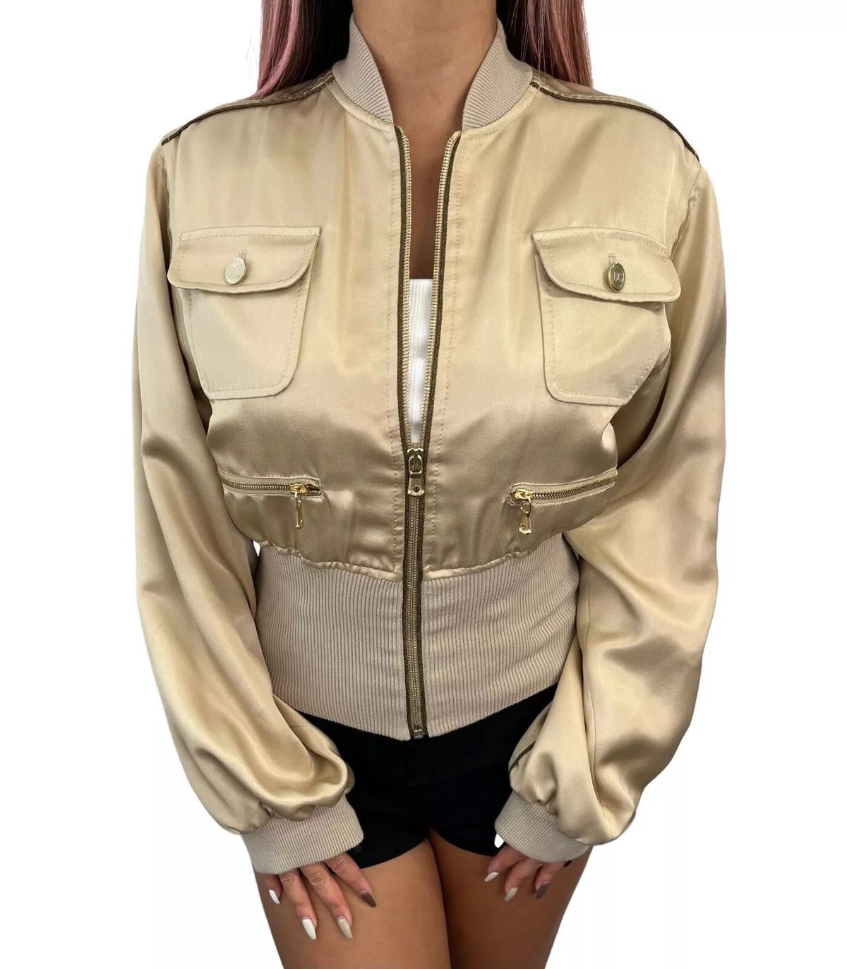 Designer × Dolce & Gabbana Dolce & Gabbana D&G avant garde bomber jacket Size M / US 6-8 / IT 42-44 - 2 Thumbnail