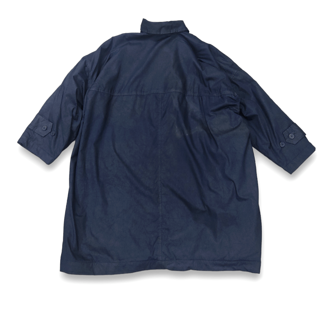 Issey Miyake Vintage 80s I.S ISSEY MIYAKE SPORT Oversized Trench Coat Size US L / EU 52-54 / 3 - 6 Thumbnail