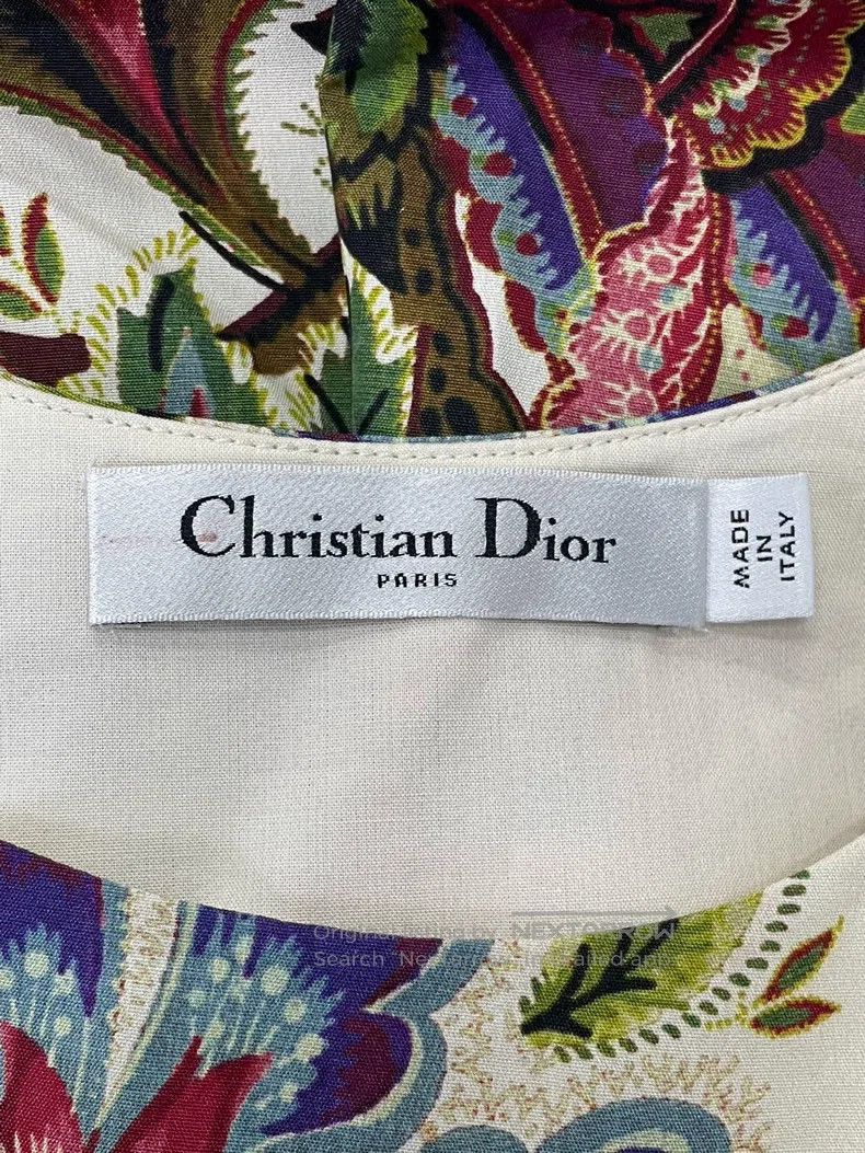 Dior Dior Colour-printed short sleeves with small flying sleeve Size XS / US 0-2 / IT 36-38 - 4 Thumbnail