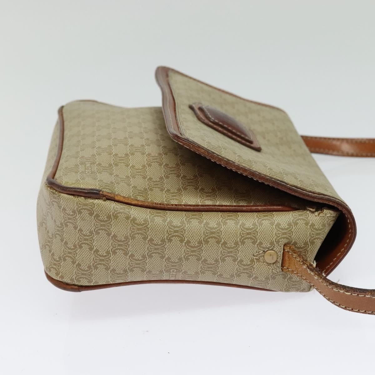 Celine CELINE Macadam Canvas Shoulder Bag Pvc Beige Size ONE SIZE - 5 Thumbnail