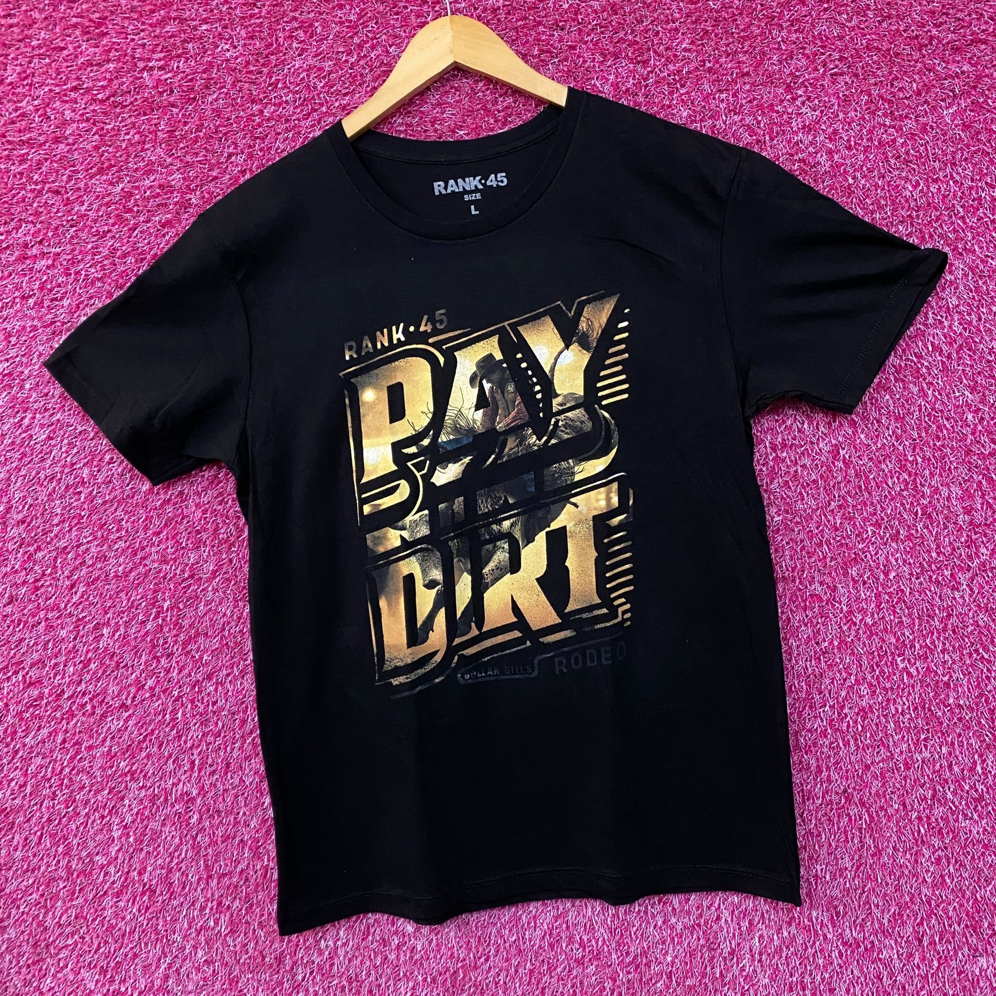 Other Rank-45 Pay Dirt Rodeo Graphic Design T-Shirt Large. Size US L / EU 52-54 / 3 - 3 Thumbnail