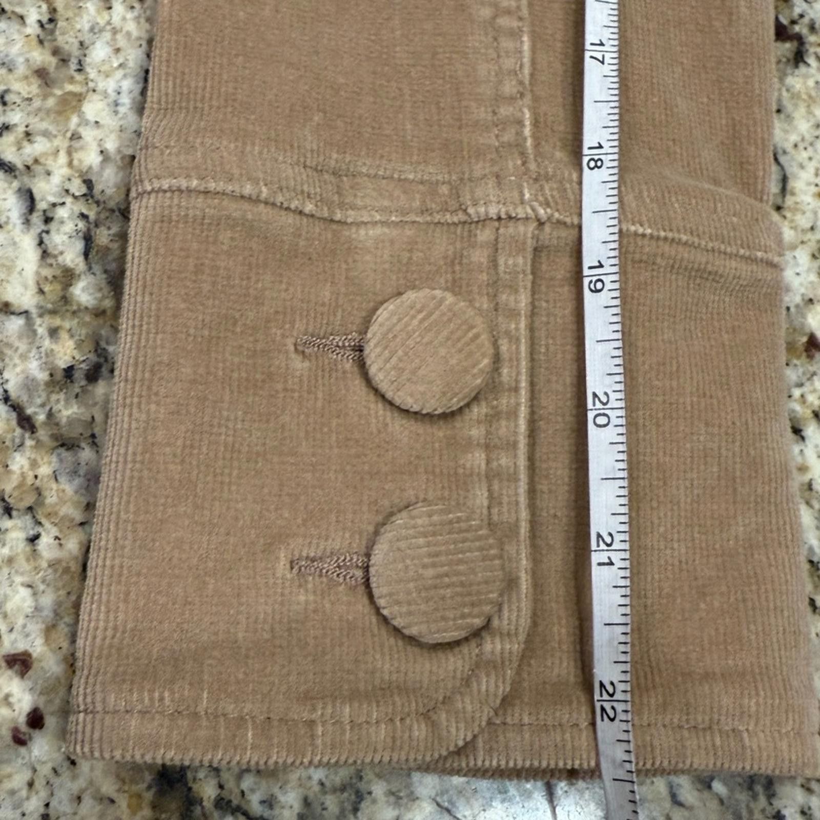 Carbon Carbon tan corduroy cropped blazer jacket SZ LG Size L / US 10 / IT 46 - 11 Thumbnail