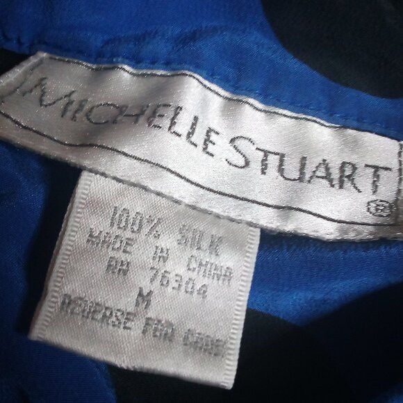 Other Vintage Michelle Stuart MCM Big Dots Silk Button Shirt Size M / US 6-8 / IT 42-44 - 3 Thumbnail