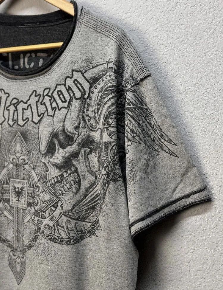 Affliction Affliction Vintage Reversible Double Skull T Shirt Size US XL / EU 56 / 4 - 3 Thumbnail