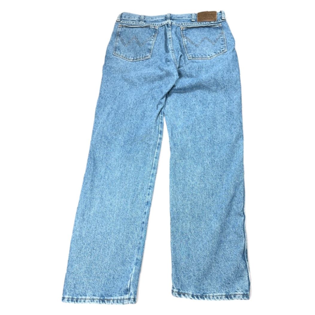 Wrangler VINTAGE Wrangler Jeans Mens 34x30 Blue Rugged Wear Outdoor Cowboy Workwear Y2K Wrangler Rugged Wear Jeans Mens 34 30 Blue Denim 5-Pocket Western Size US 34 / EU 50 - 2 Thumbnail