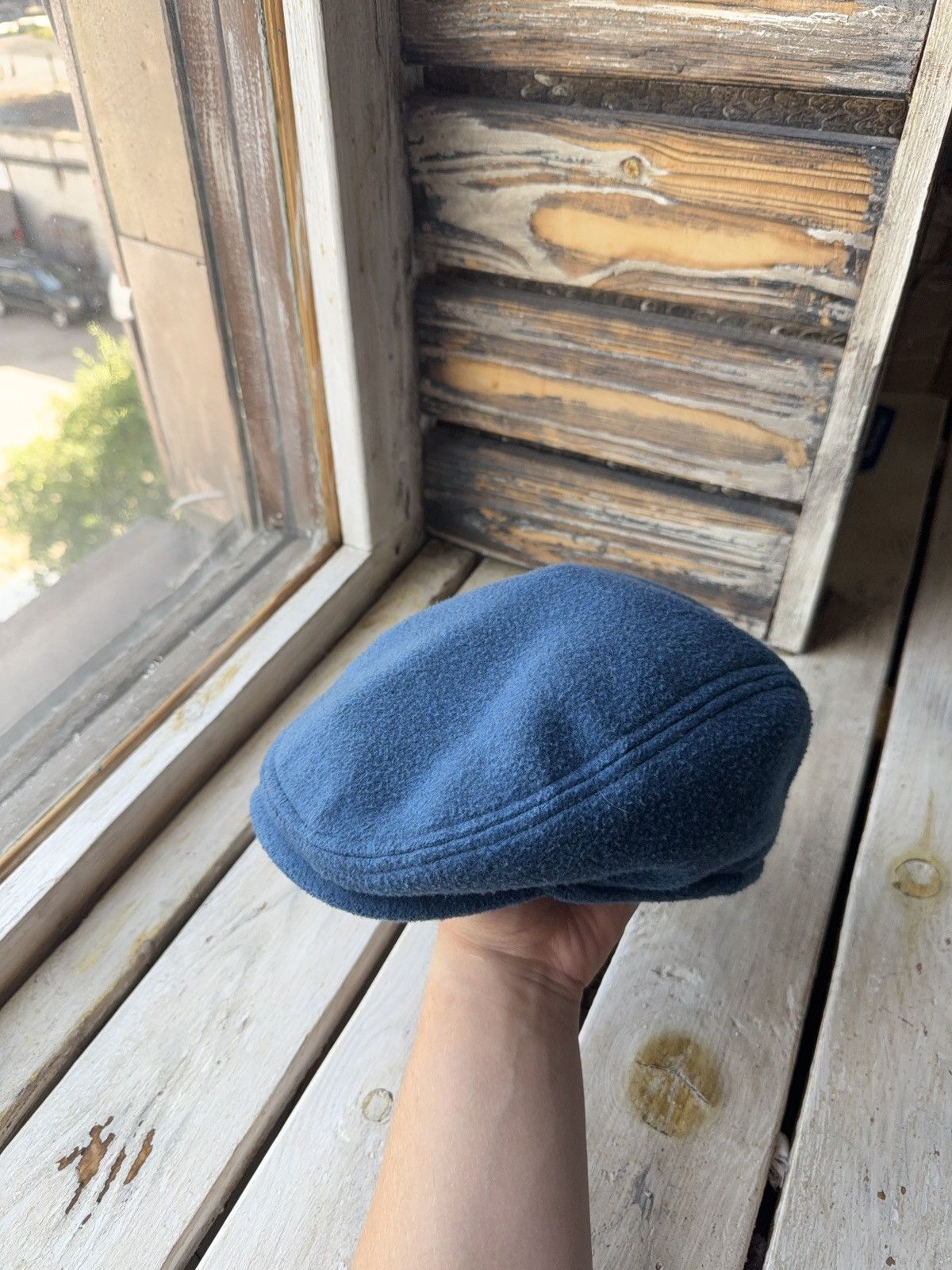 Designer × Vintage Ethnosurfer Fleece Flat Cap Made in Italy – Blue Size 57 Size ONE SIZE - 1 Thumbnail