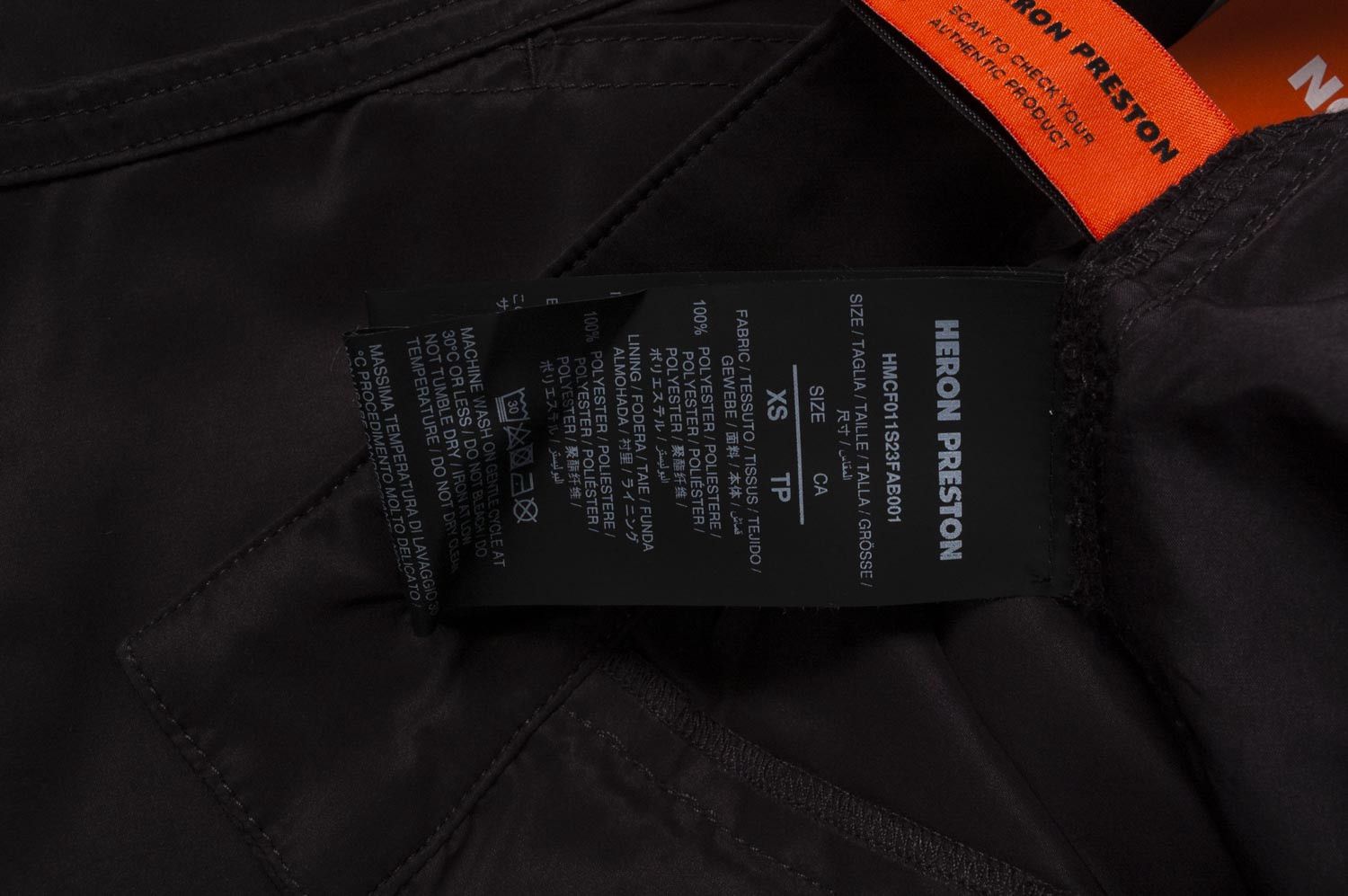Heron Preston New Heron Preston Men Black Cargo Pants XS RRP 435EUR H3843 Size US 30 / EU 46 - 6 Thumbnail