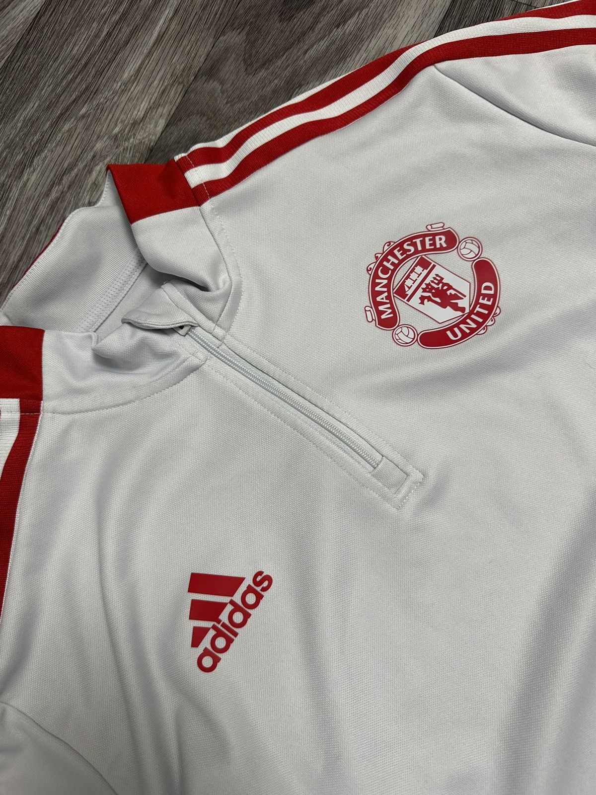 Adidas Adidas Manchester United 2020-2021 Training Top 1/4 zip hype Size US L / EU 52-54 / 3 - 4 Thumbnail