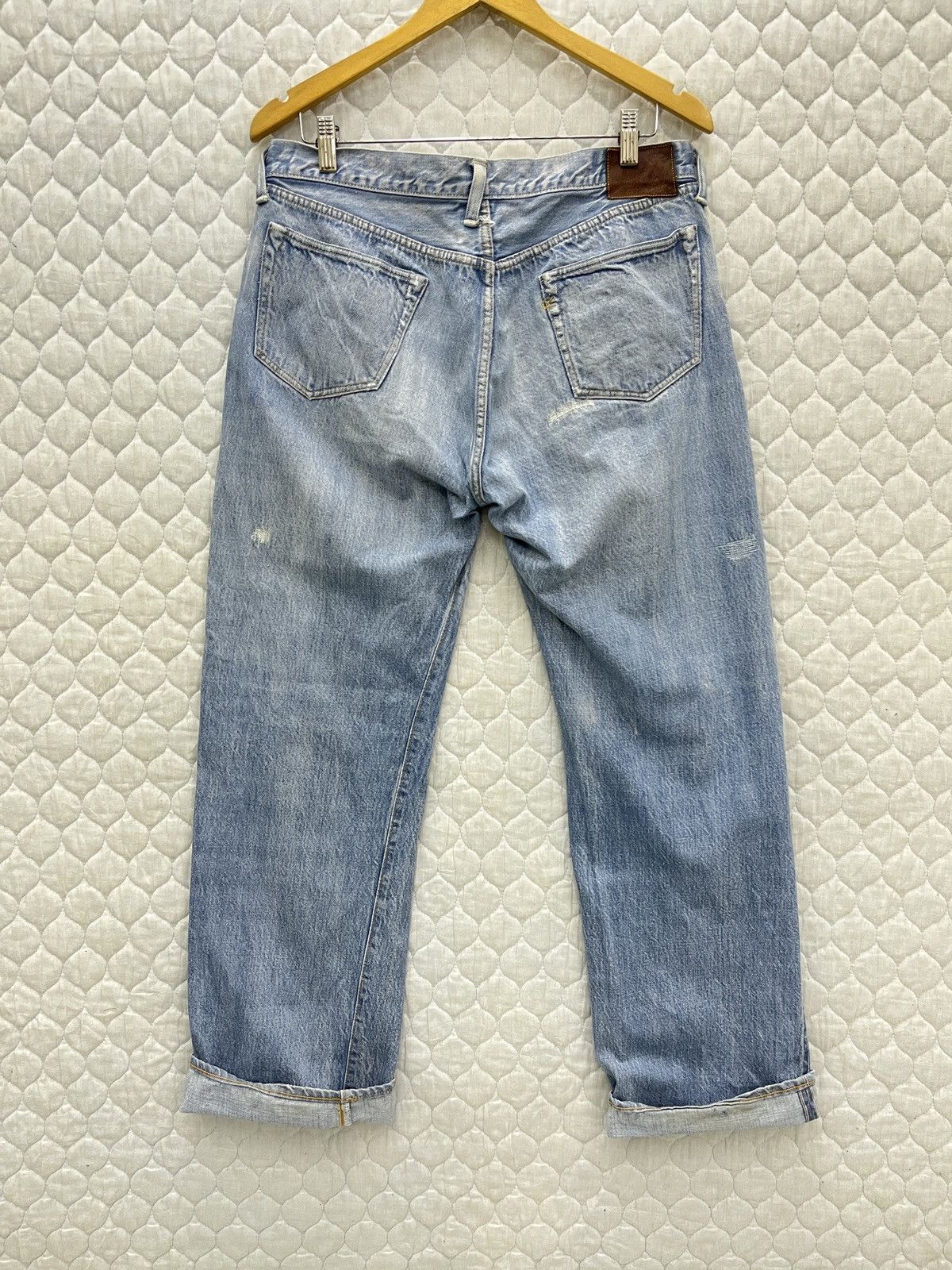 45rpm 🔥🔥🔥ARCHIVE 45RPM SELVEDGE DISTRESSED DENIM Size US 32 / EU 48 - 7 Thumbnail