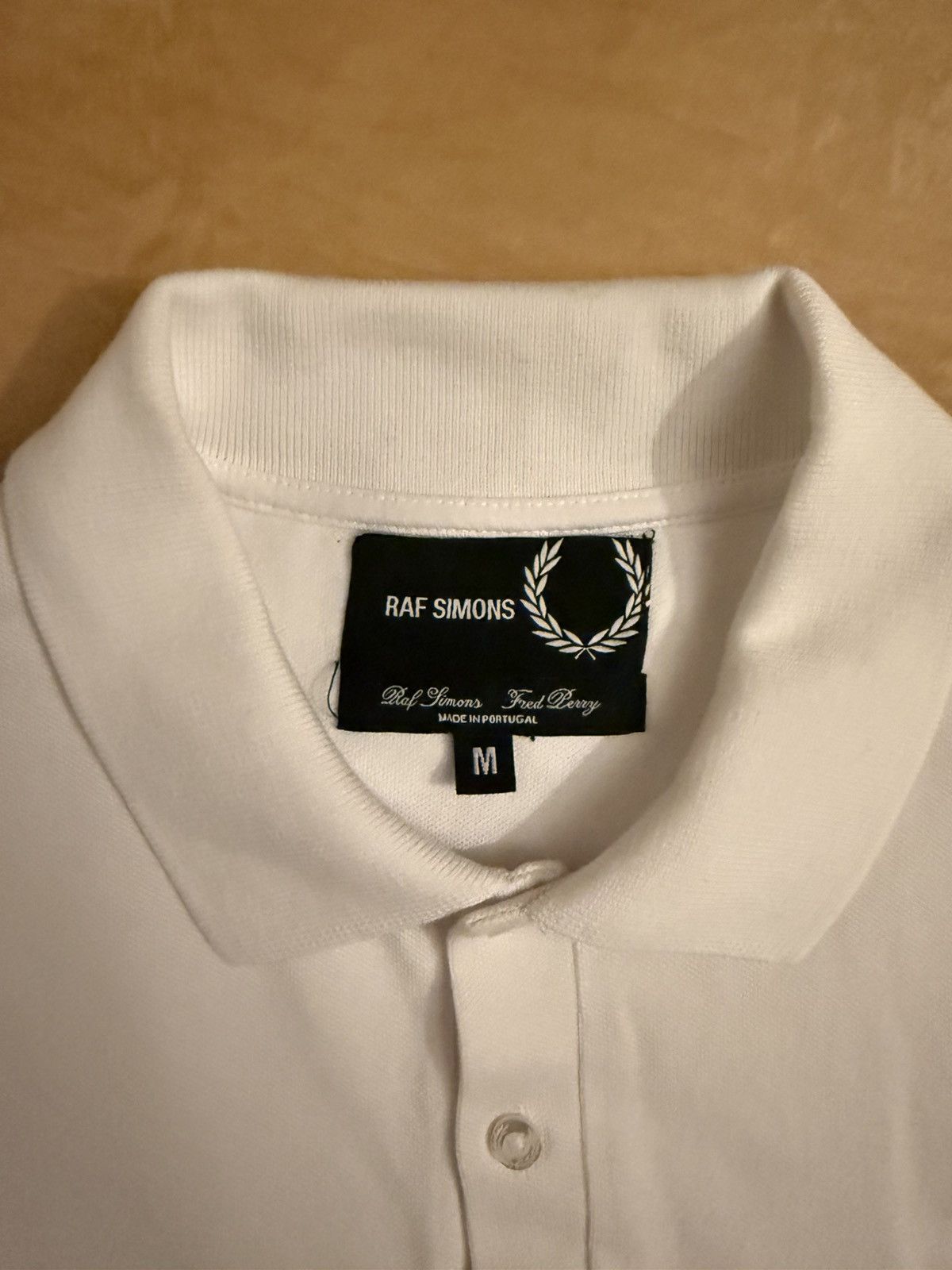 Fred Perry × Raf Simons Raf Simons x Fred Perry White Polo Shirt M Unisex Size US M / EU 48-50 / 2 - 3 Thumbnail