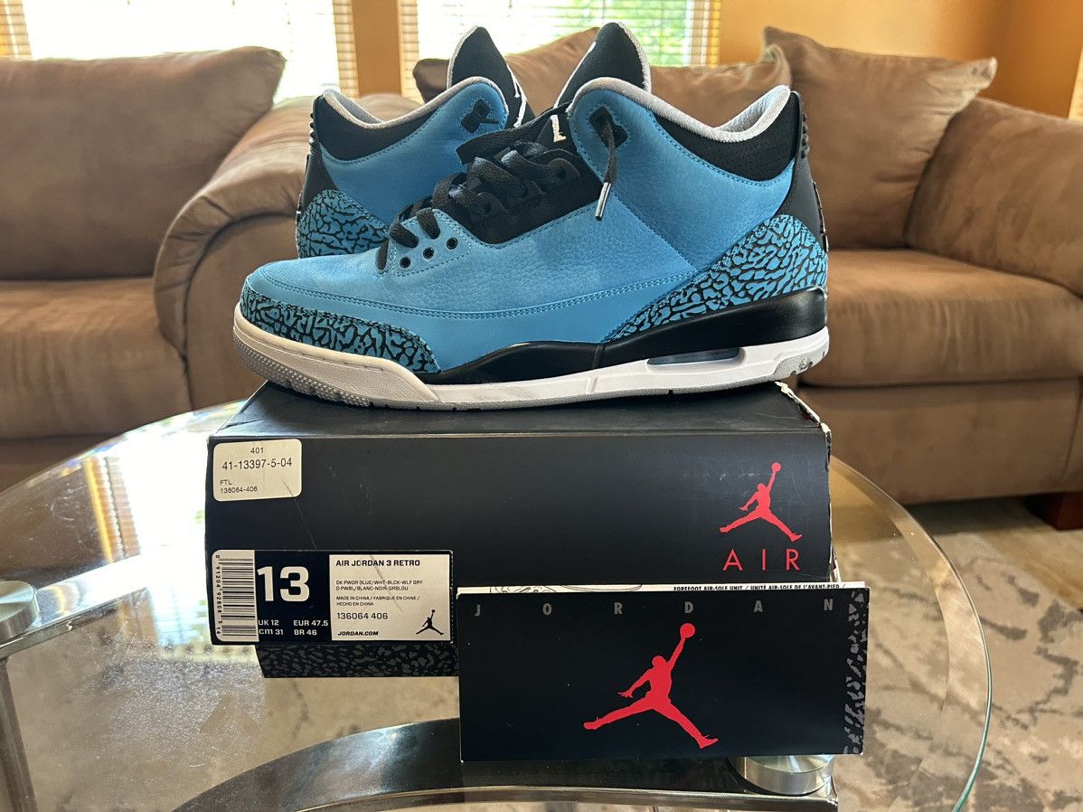 Jordan Brand Air jordan 3 Powder Blue Size US 13 / EU 46 - 2 Thumbnail