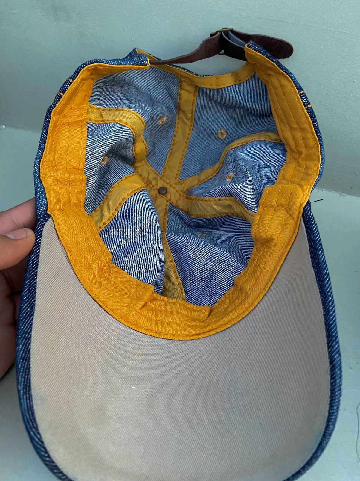If Six Was Nine 2000s zircon studded denim washed cap Size ONE SIZE - 7 Thumbnail