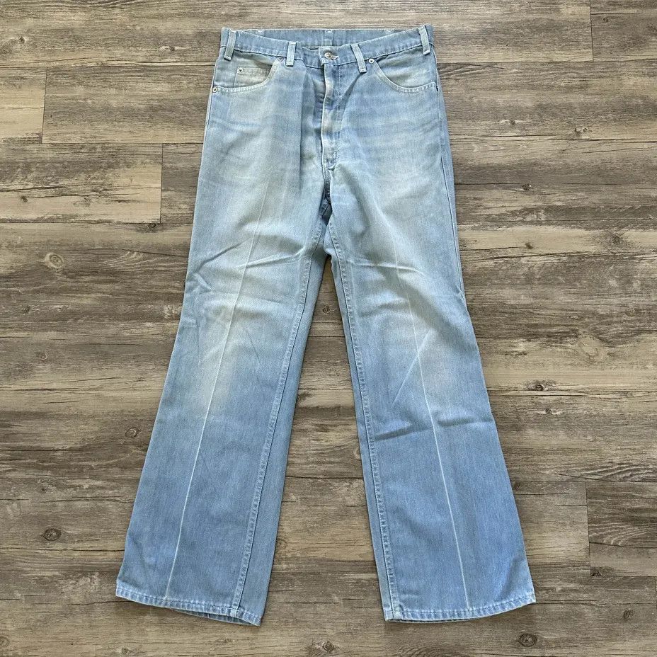 Levi's Vintage 70s Levi's Movin On Blue Tab Denim Jeans Size 32x20 Size US 32 / EU 48 - 6 Thumbnail