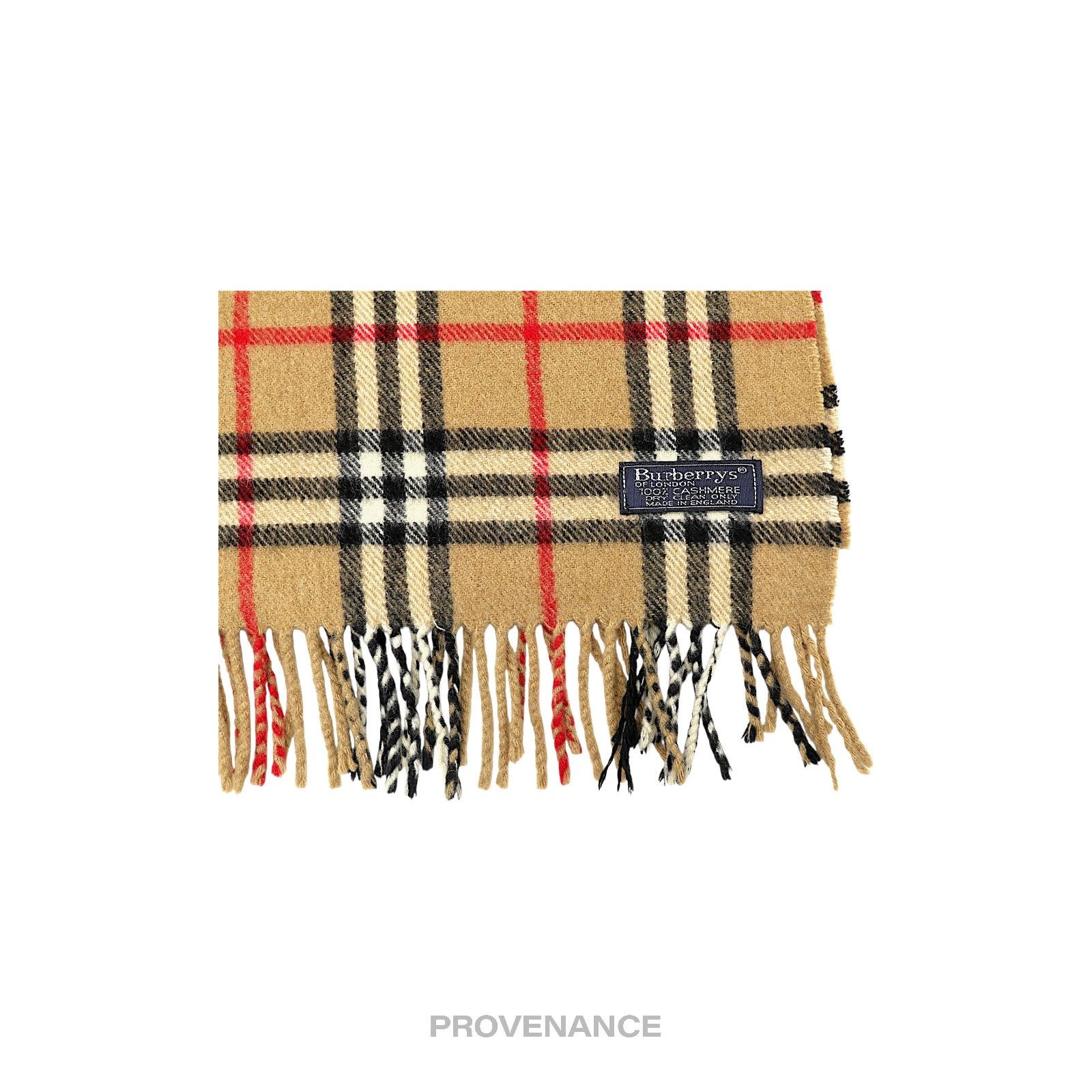Burberry 🔴 Burberry Scarf - Nova Check Cashmere Size ONE SIZE - 4 Thumbnail