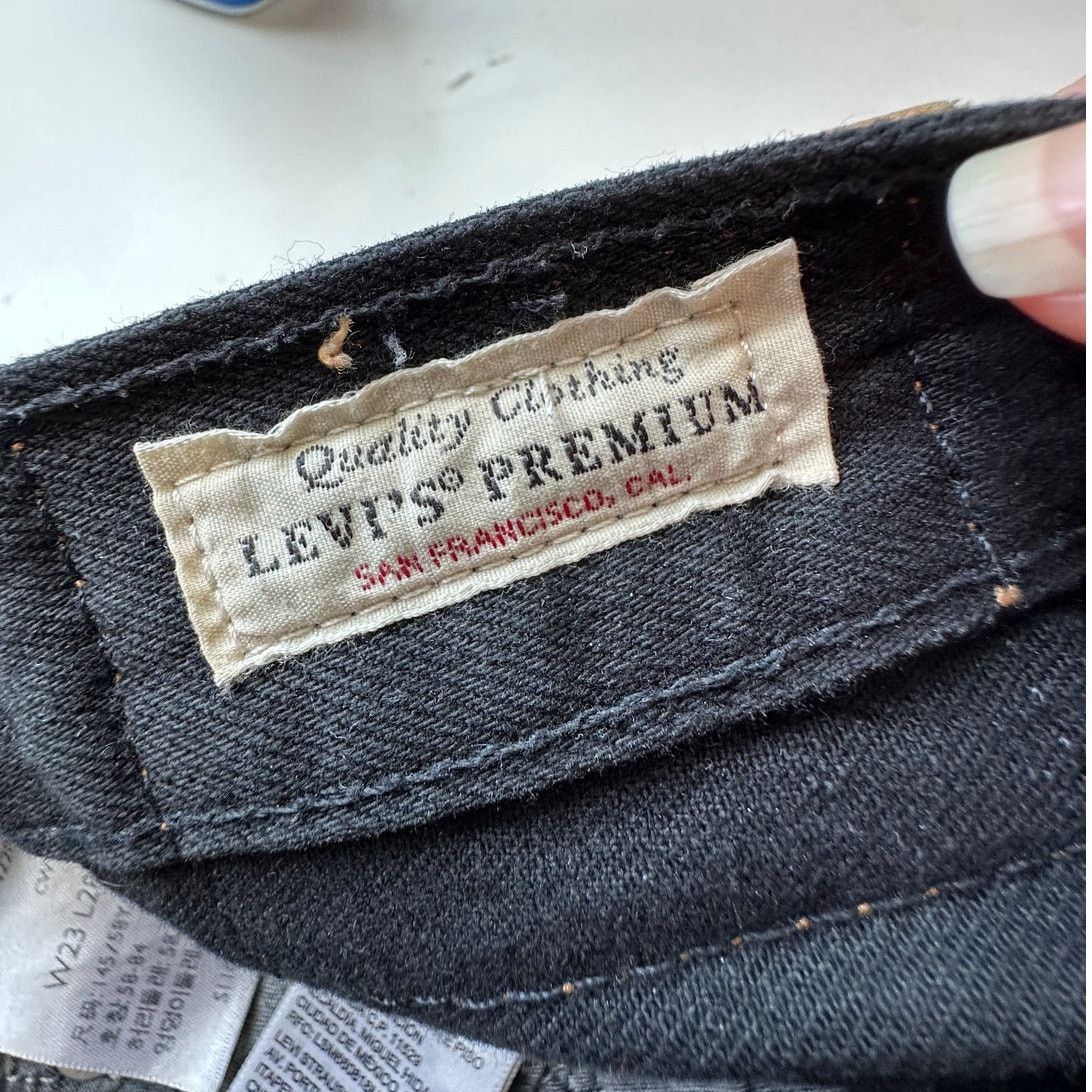 Levi's Levis 501 Original Fit Button Fly Straight Leg Jeans 23 x 28 Size 23" - 12 Thumbnail