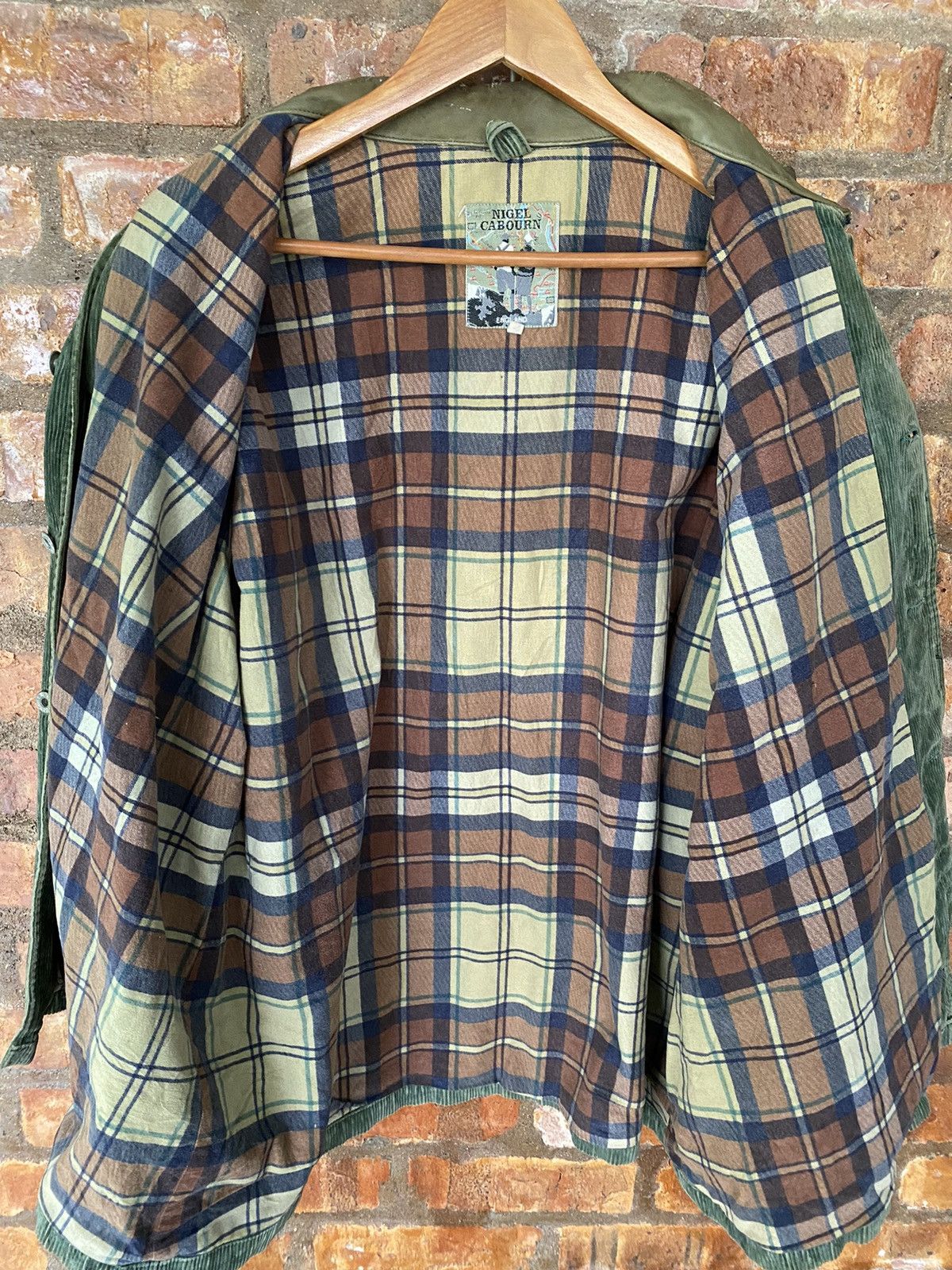 Nigel Cabourn 1990s Nigel Cabourn corduroy heavy leather collar Size US XL / EU 56 / 4 - 15 Thumbnail