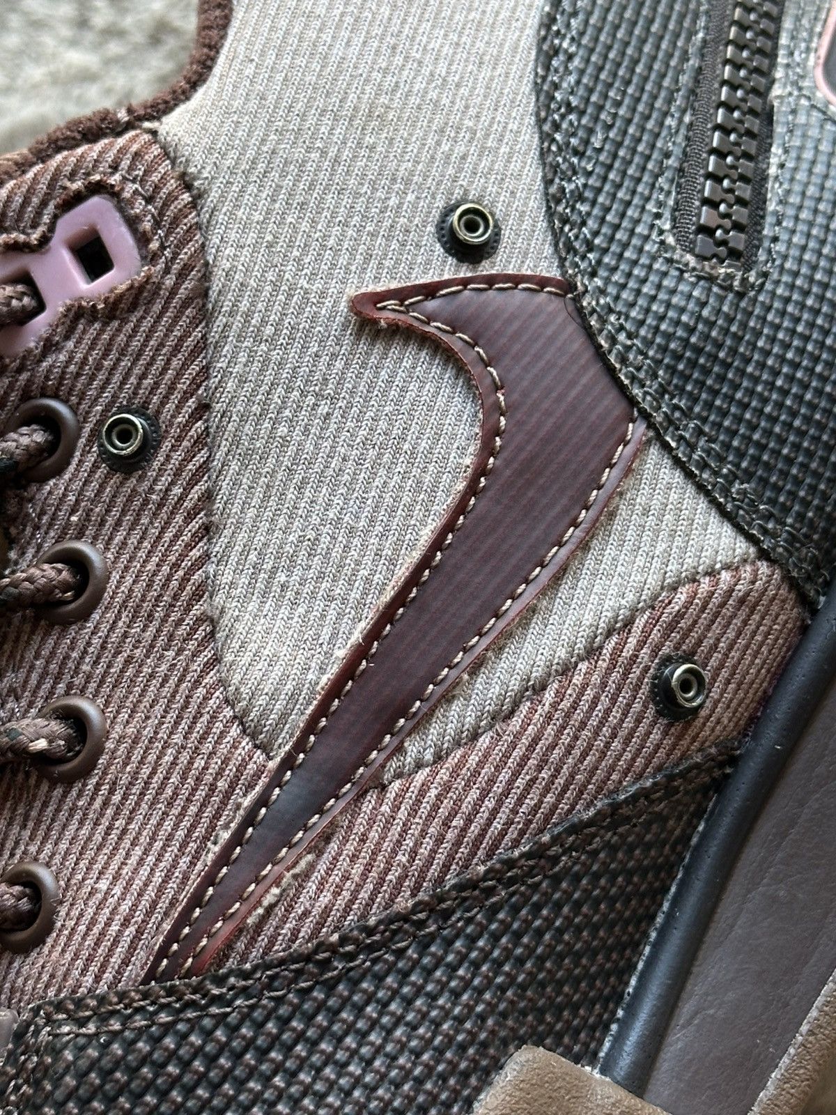 Nike × Travis Scott Nike Air Trainer 1 x Travis Scott Cactus Corporation Wheat Size US 5.5 / EU 38 - 8 Thumbnail