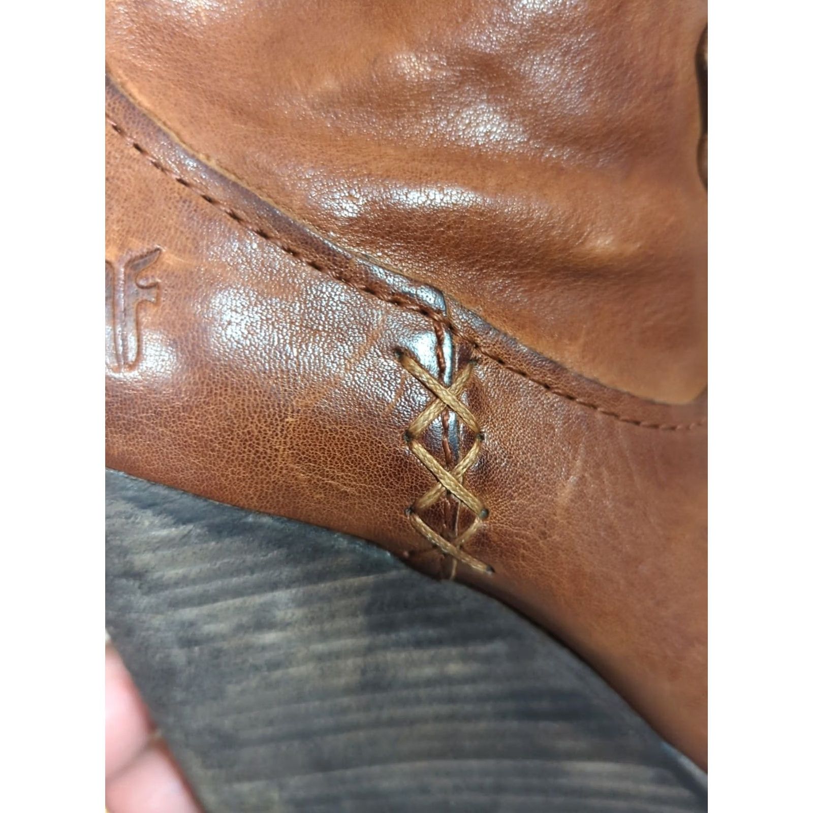 Frye Frye CeCe Boot Brown Leather Ankle Boots 6.5 Women Zip Pointed Toe Boho Chic Size US 7 / IT 37 - 3 Thumbnail