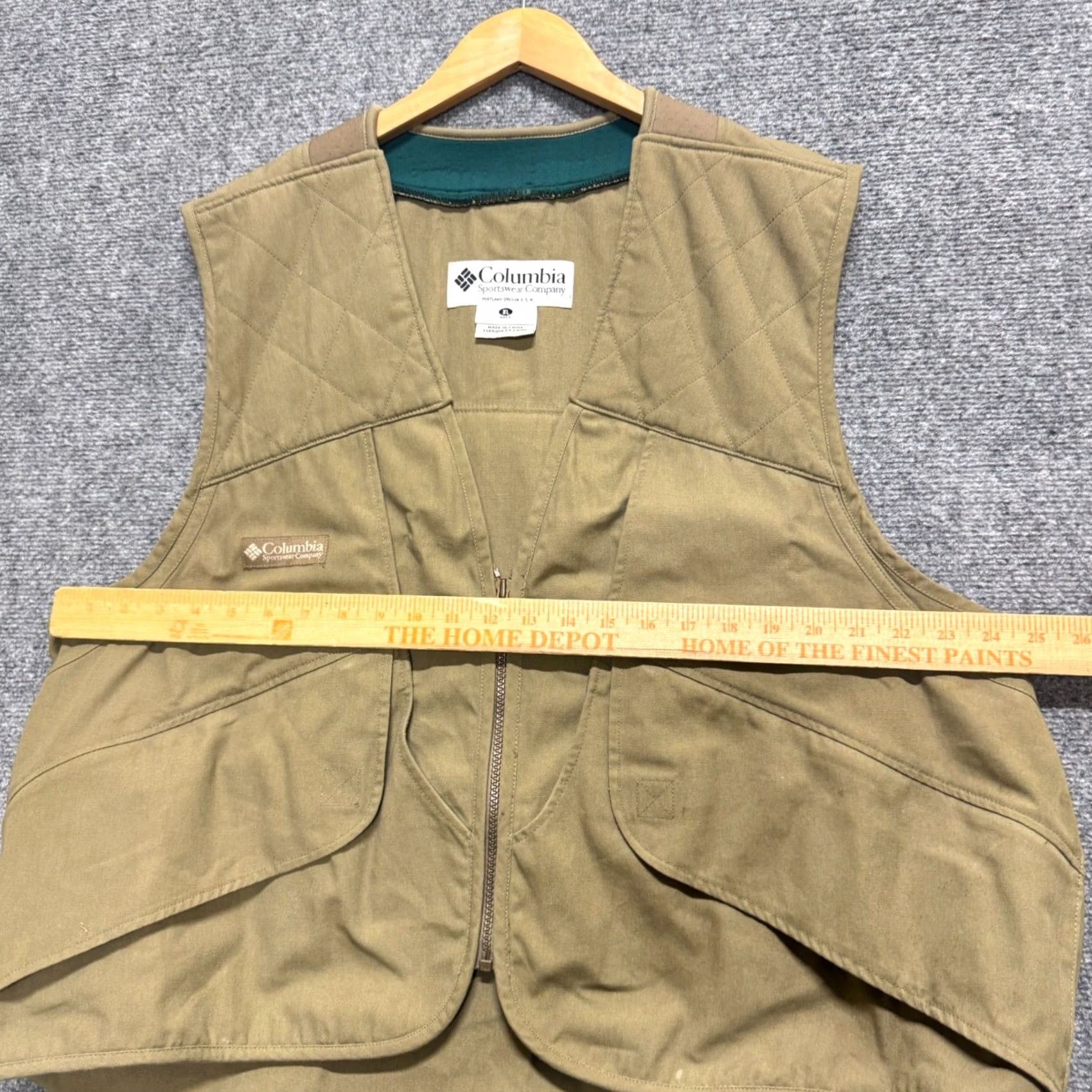 Vintage VINTAGE Columbia Vest Mens XL Beige Tan Hunting Shooting USA Made Pouch Full Zip Size US XL / EU 56 / 4 - 5 Thumbnail