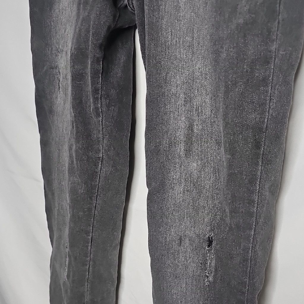 Versace Versace Gray Distressed Pull On Skinny Jeans Sz 27 Size 27" / US 4 / IT 40 - 8 Thumbnail