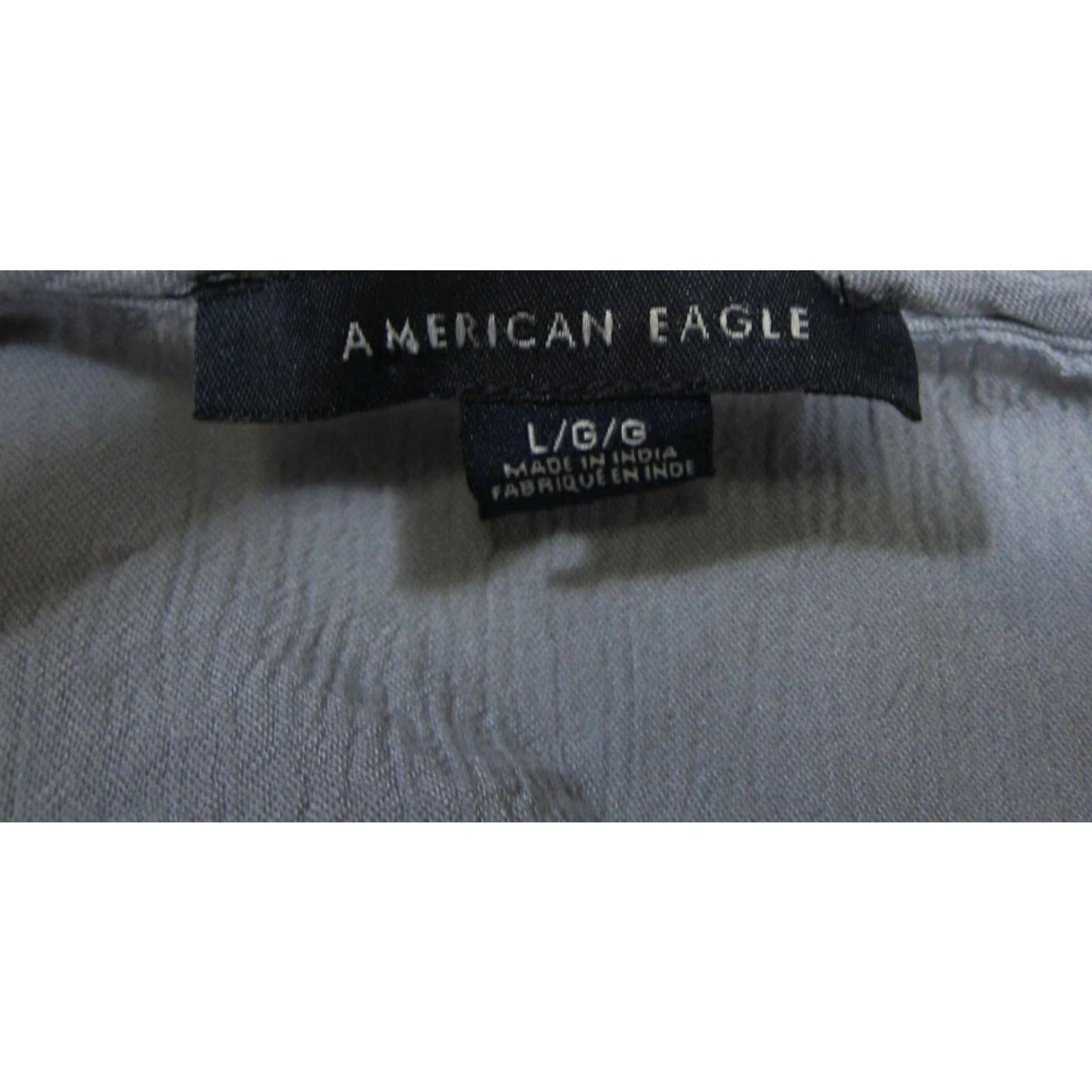 American Eagle Outfitters American Eagle 100% Rayon Blue V-Neck Long Sleeve Tunic Blouse Women Large Size L / US 10 / IT 46 - 3 Thumbnail