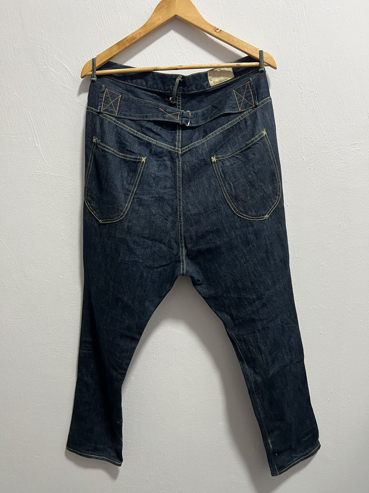 Kapital Kapital Cinch Back Work Denim Pants Made in Japan Size US 32 / EU 48 - 4 Thumbnail