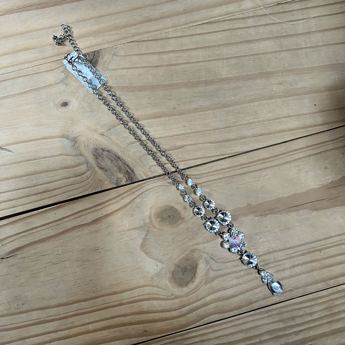Other Mariell elegant rivoli glass stone y drop necklace NWT Size ONE SIZE - 5 Thumbnail