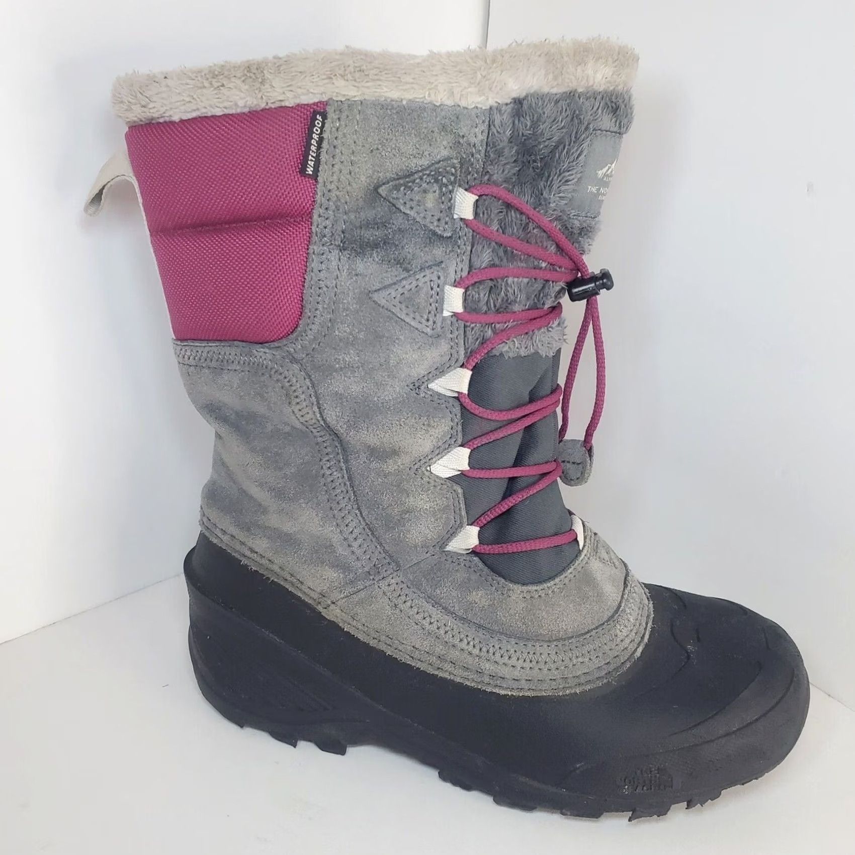 The North Face The North Face Gray Waterproof Winter Grip Boots Snow Boot Mid-Calf Women Size 6 Faux Fur Insulated Slip Resistant Size US 6 / IT 36 - 2 Thumbnail