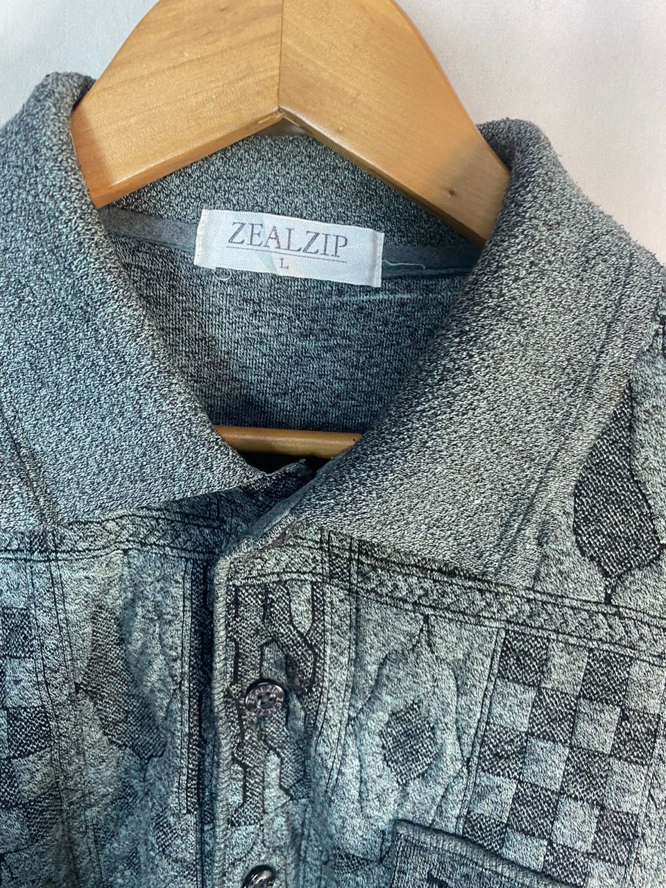 Japanese Brand × Vintage Vintage zealzip half button polo sweatshirt Size US L / EU 52-54 / 3 - 5 Thumbnail