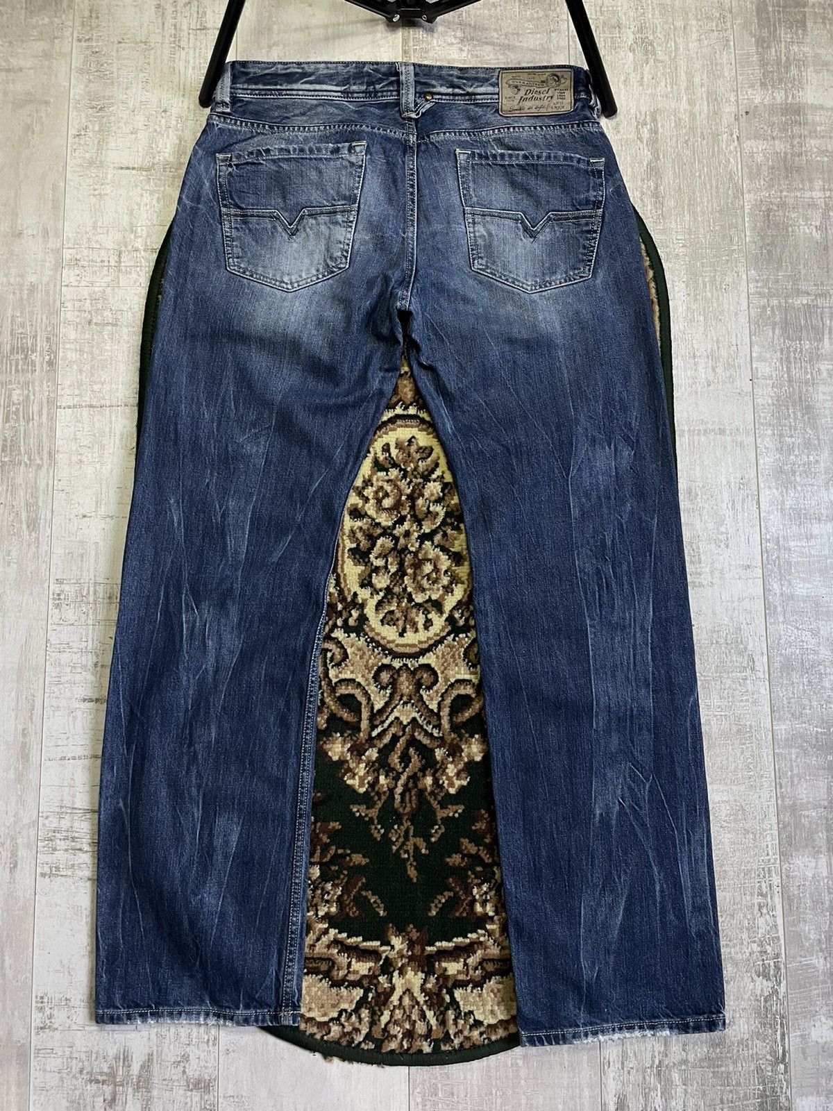 Diesel Diesel Y2K Distressed Denim Jeans 00’s Fabric Fade RARE Size US 34 / EU 50 - 1 Thumbnail